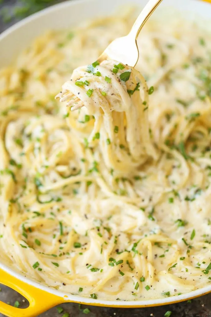 Baked Four Cheese Spaghetti