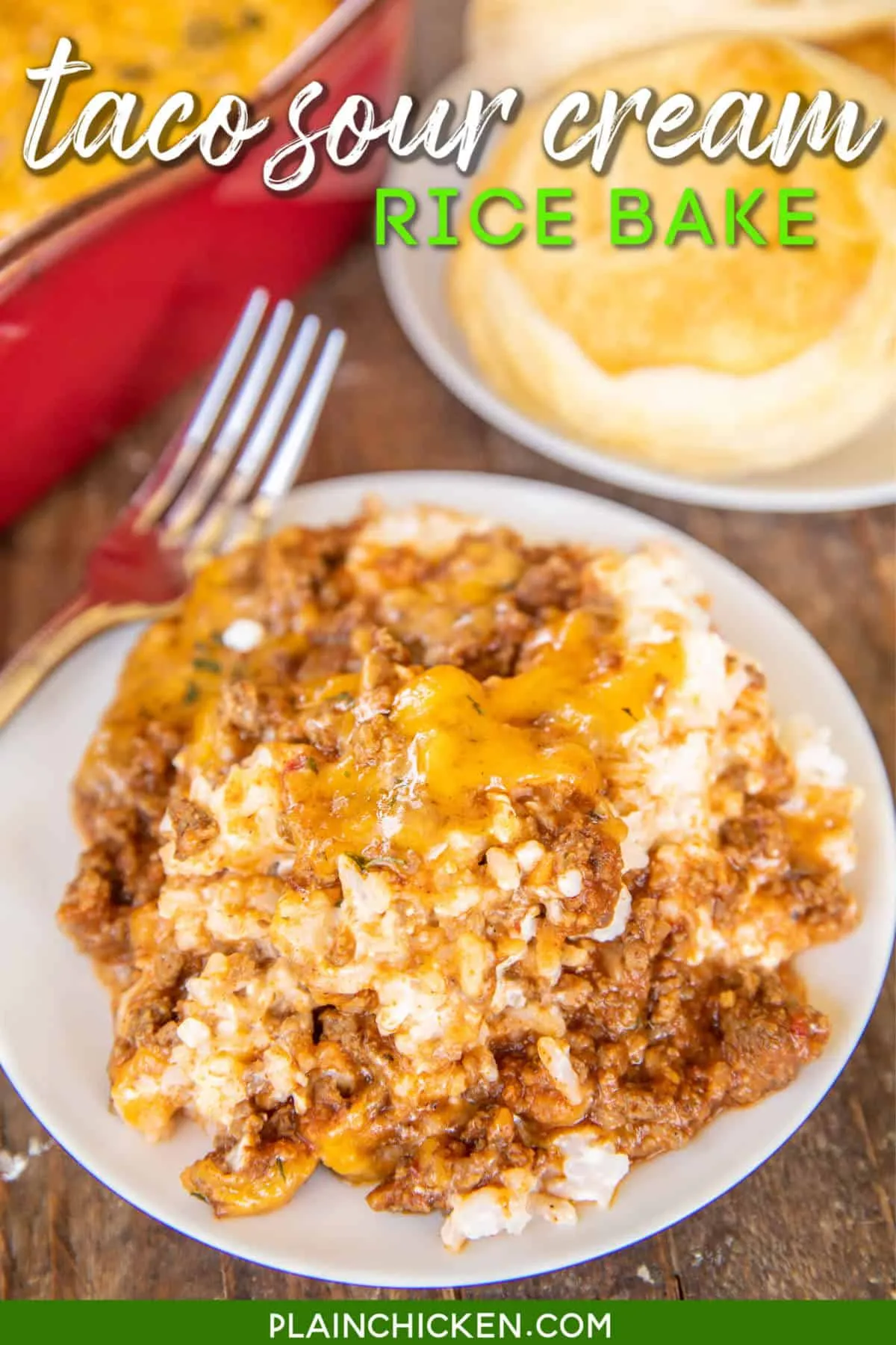 Baked Mexican Sour Cream Rice
