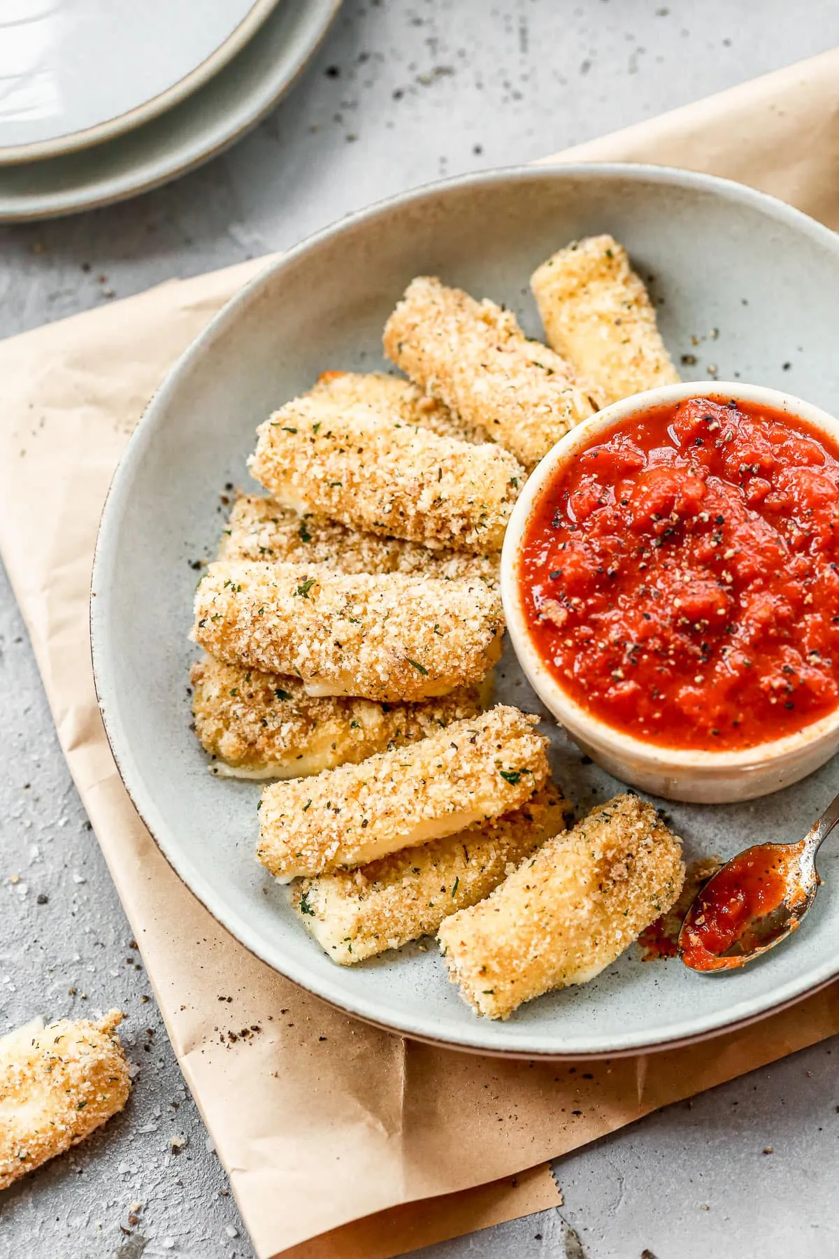 Baked Mozzarella Sticks Healthy Makeover