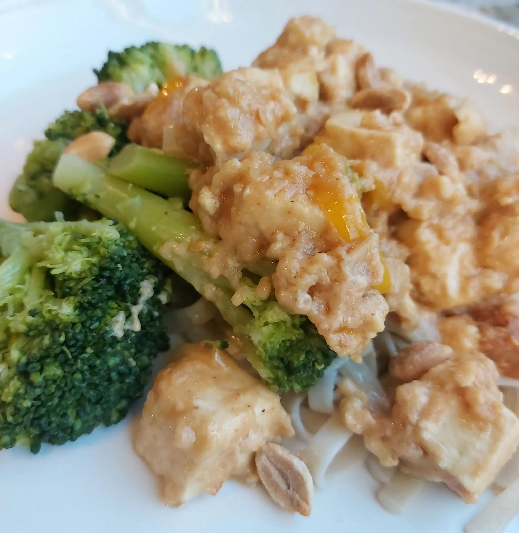 Baked Peanut Sauce Tofu