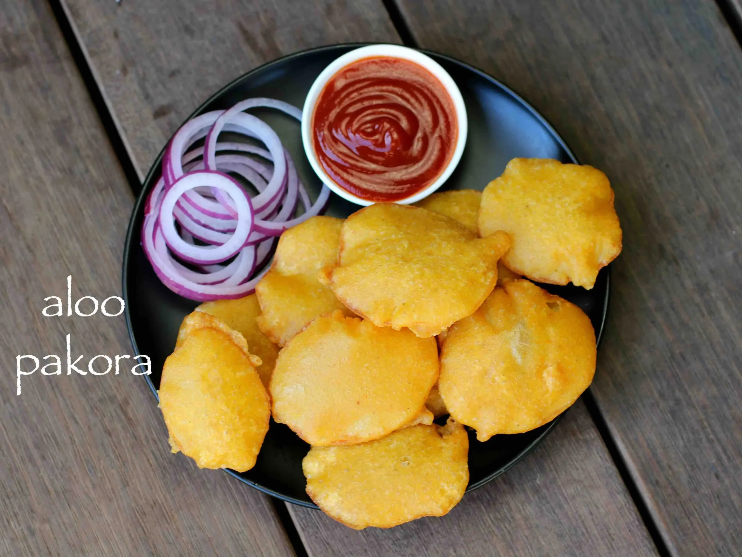 Baked Potato Pakoras with Cilantro Sauce