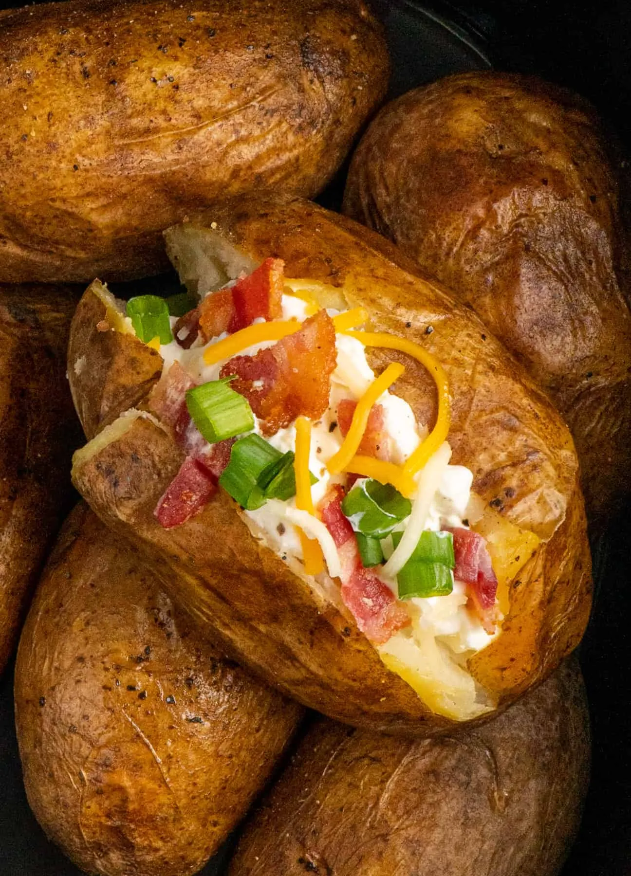 Baked Potatoes Farmer Style