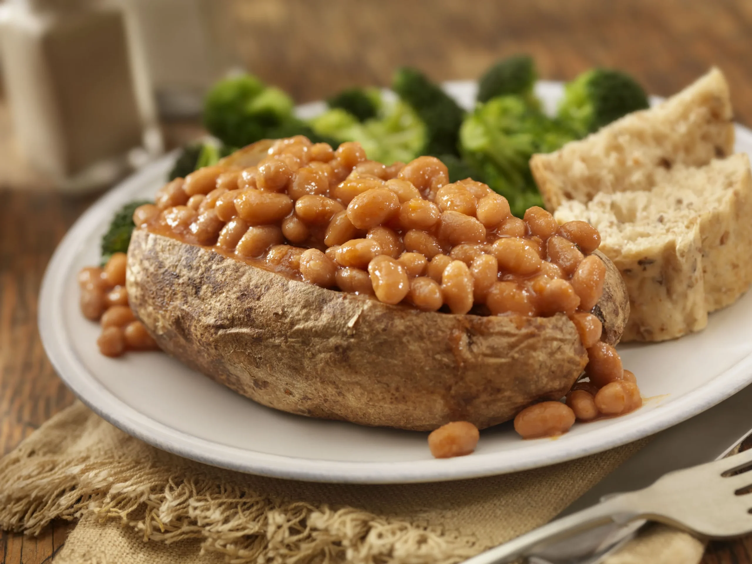 Baked Potatoes with Baked Beans