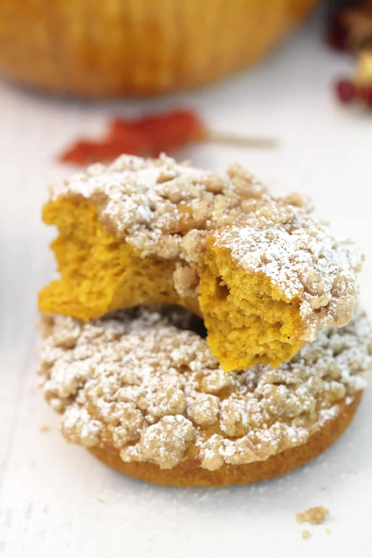 Baked Pumpkin Crumb Donuts