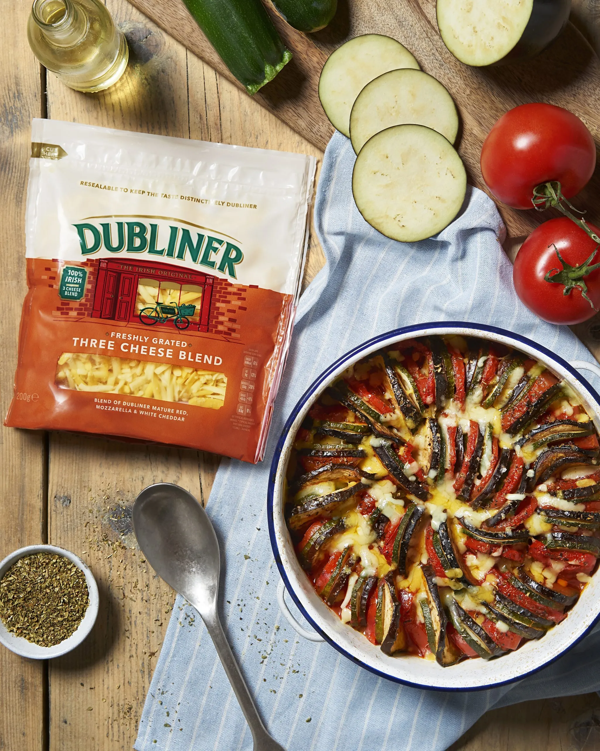 Baked Ratatouille with Cheese Custard