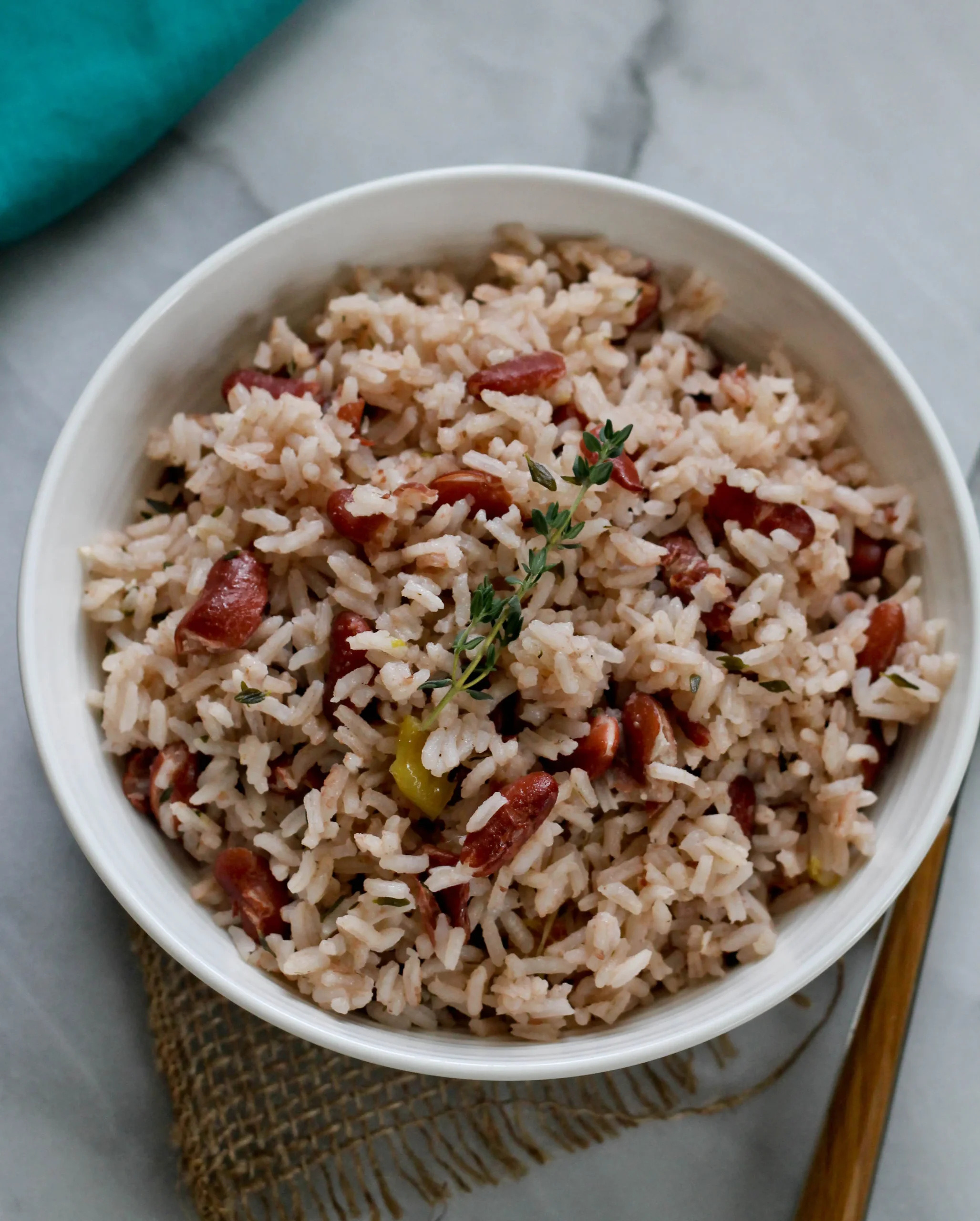 Baked Rice and Peas