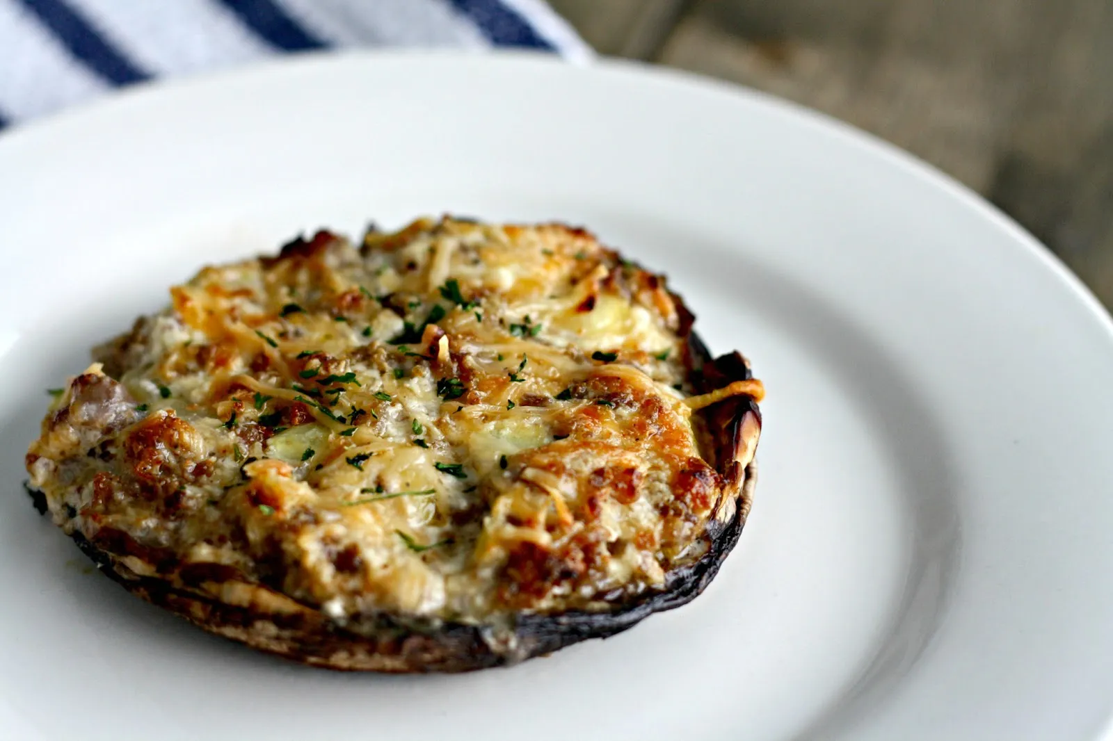 Baked Stuffed Baby Bella Mushrooms