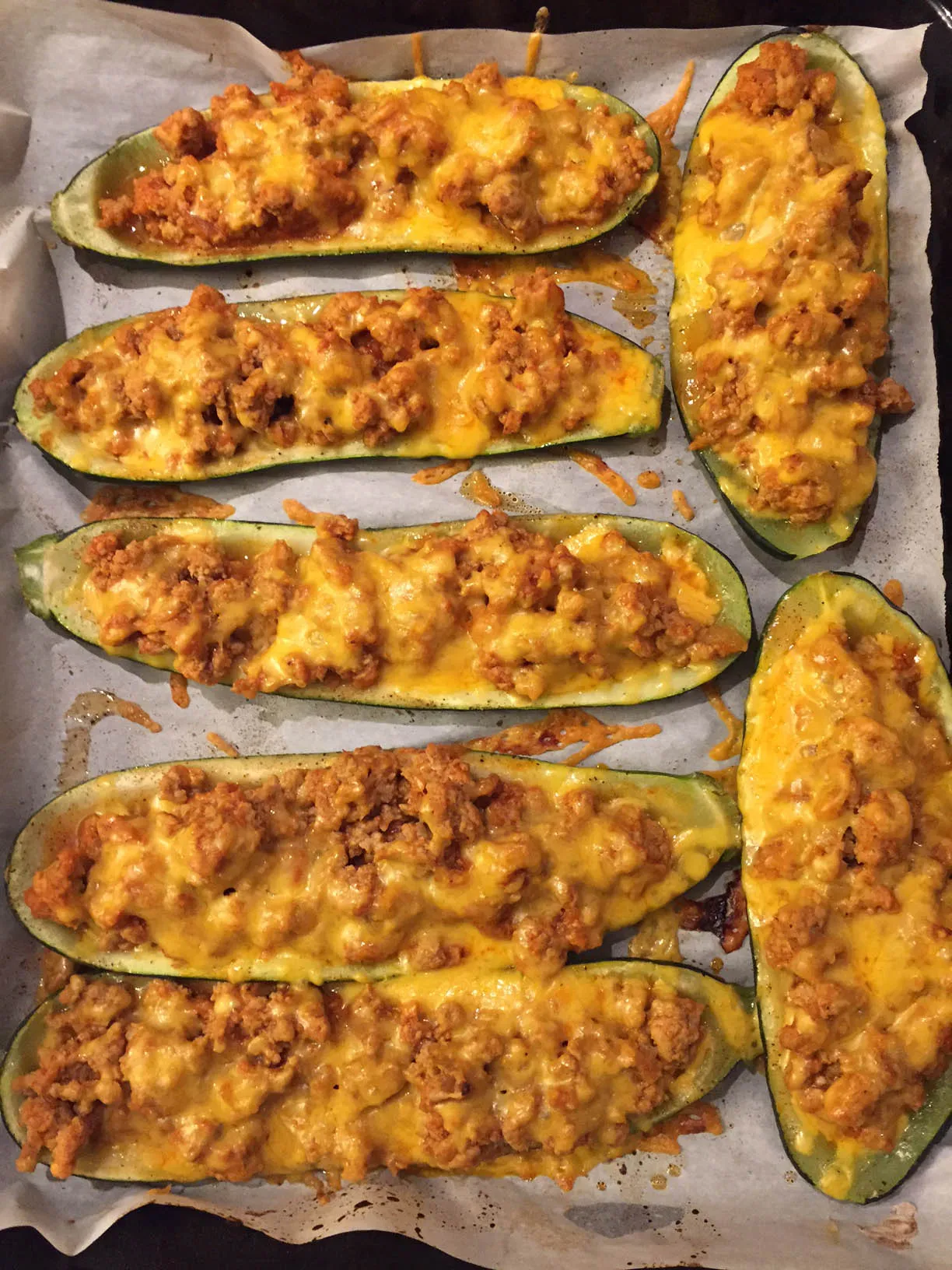 Baked Stuffed Zucchini Boats