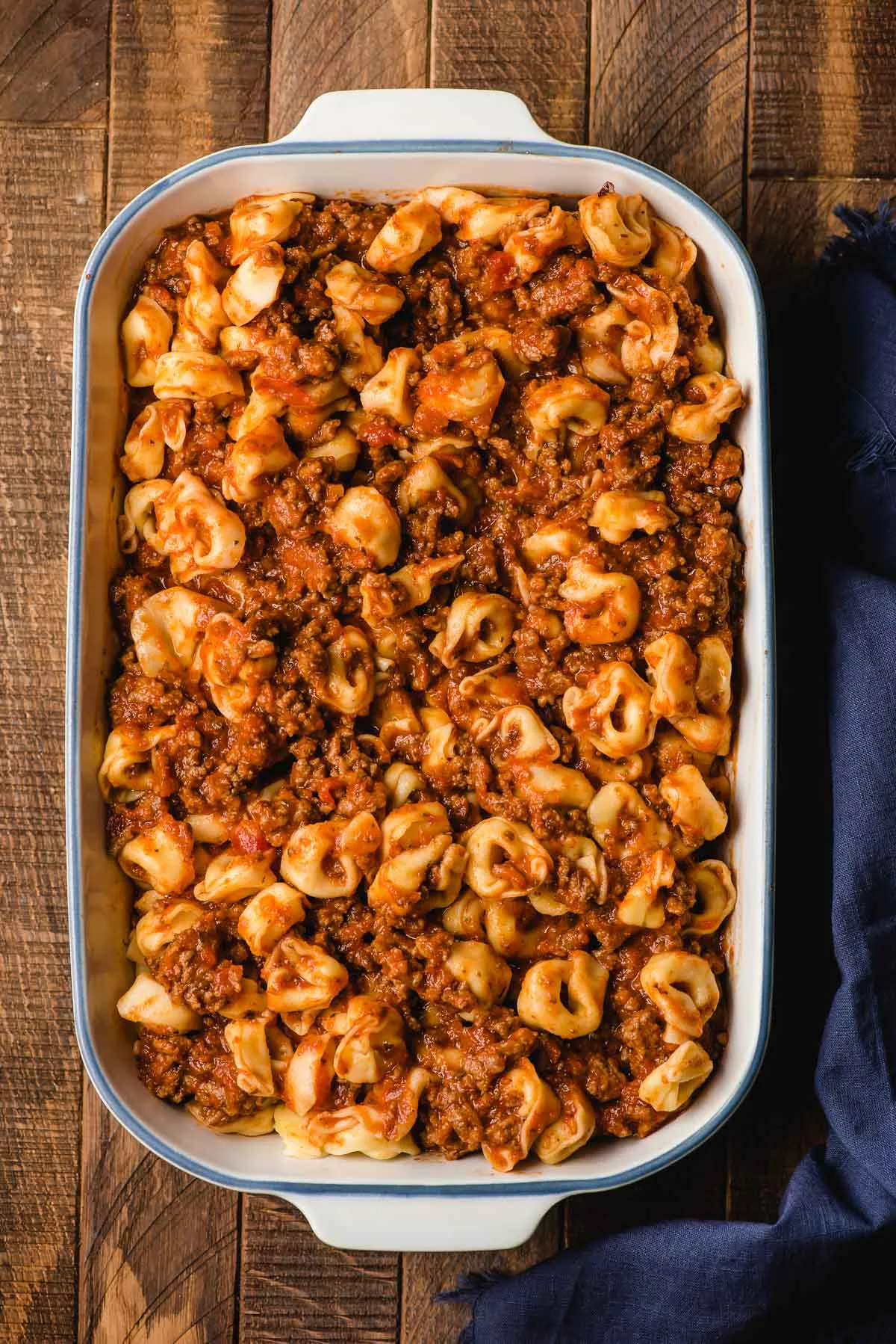 Baked Tortellini Casserole with Beef