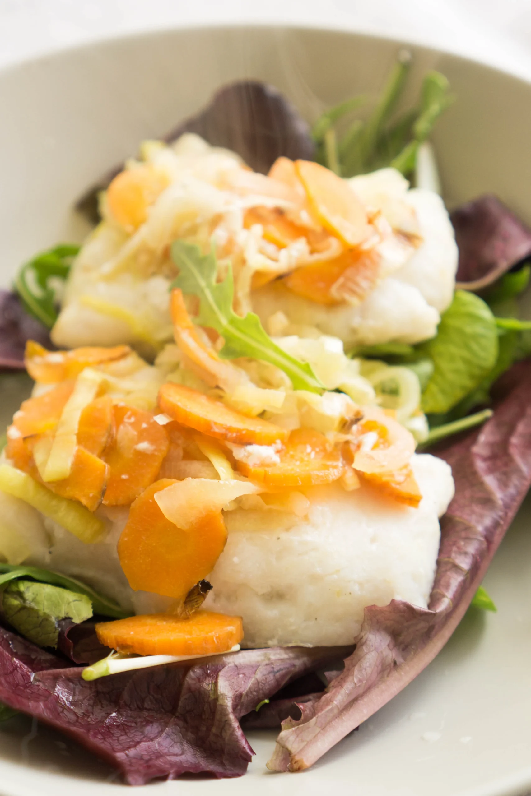 Baked White Fish and Vegetables