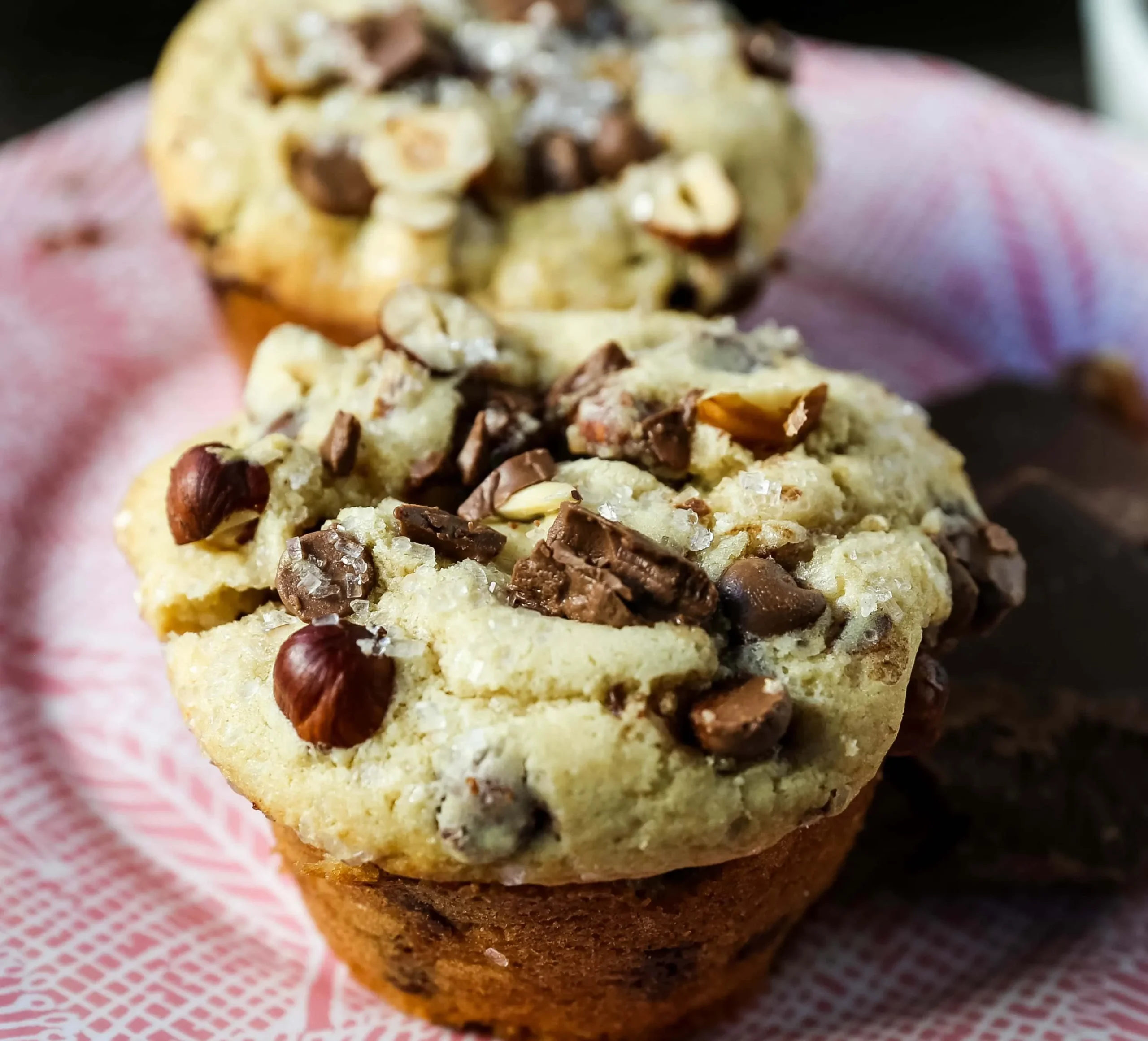 Bakery Style Quadruple Chocolate Hazelnut Muffins
