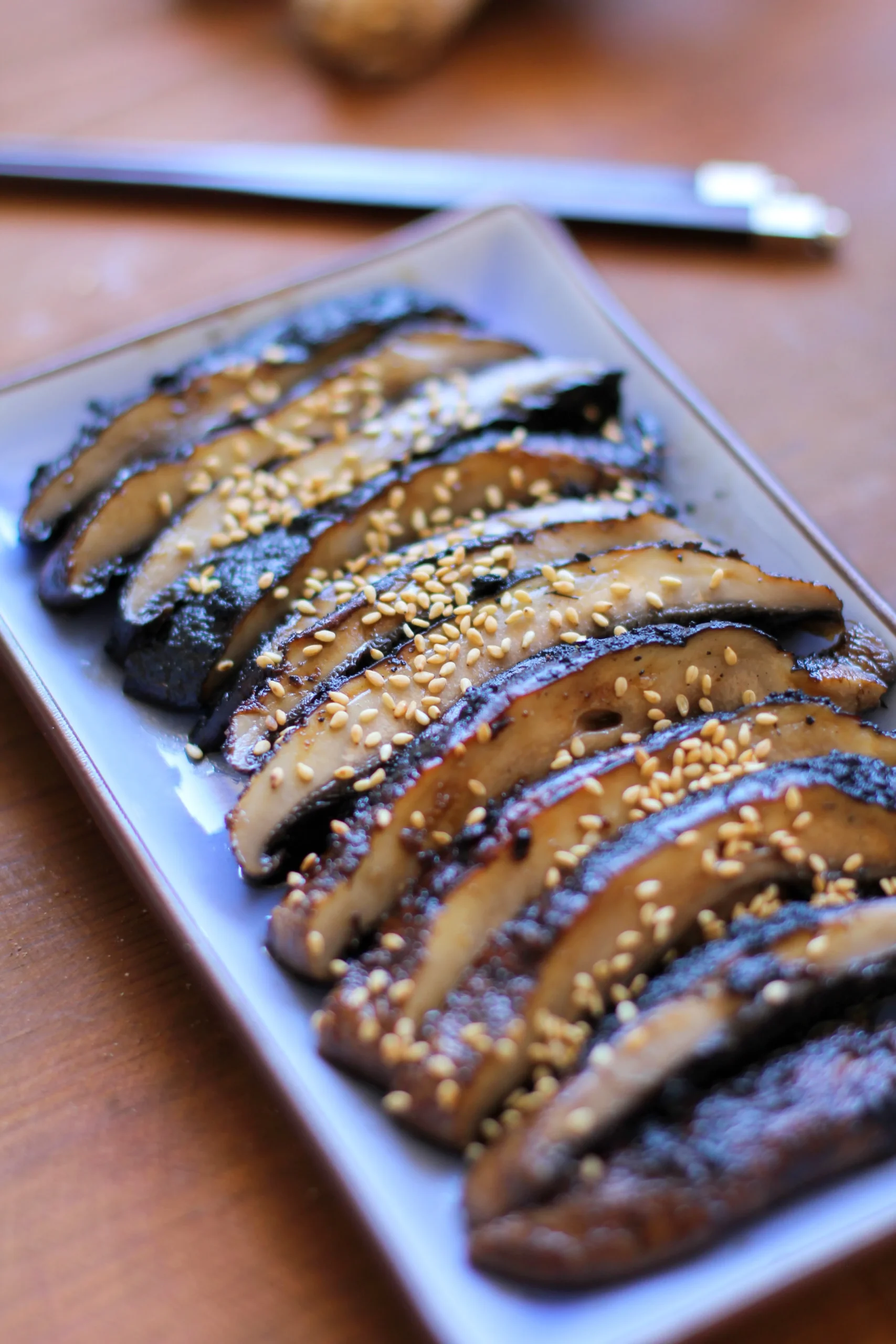 Balsamic Ginger Grilled Portobello Mushrooms