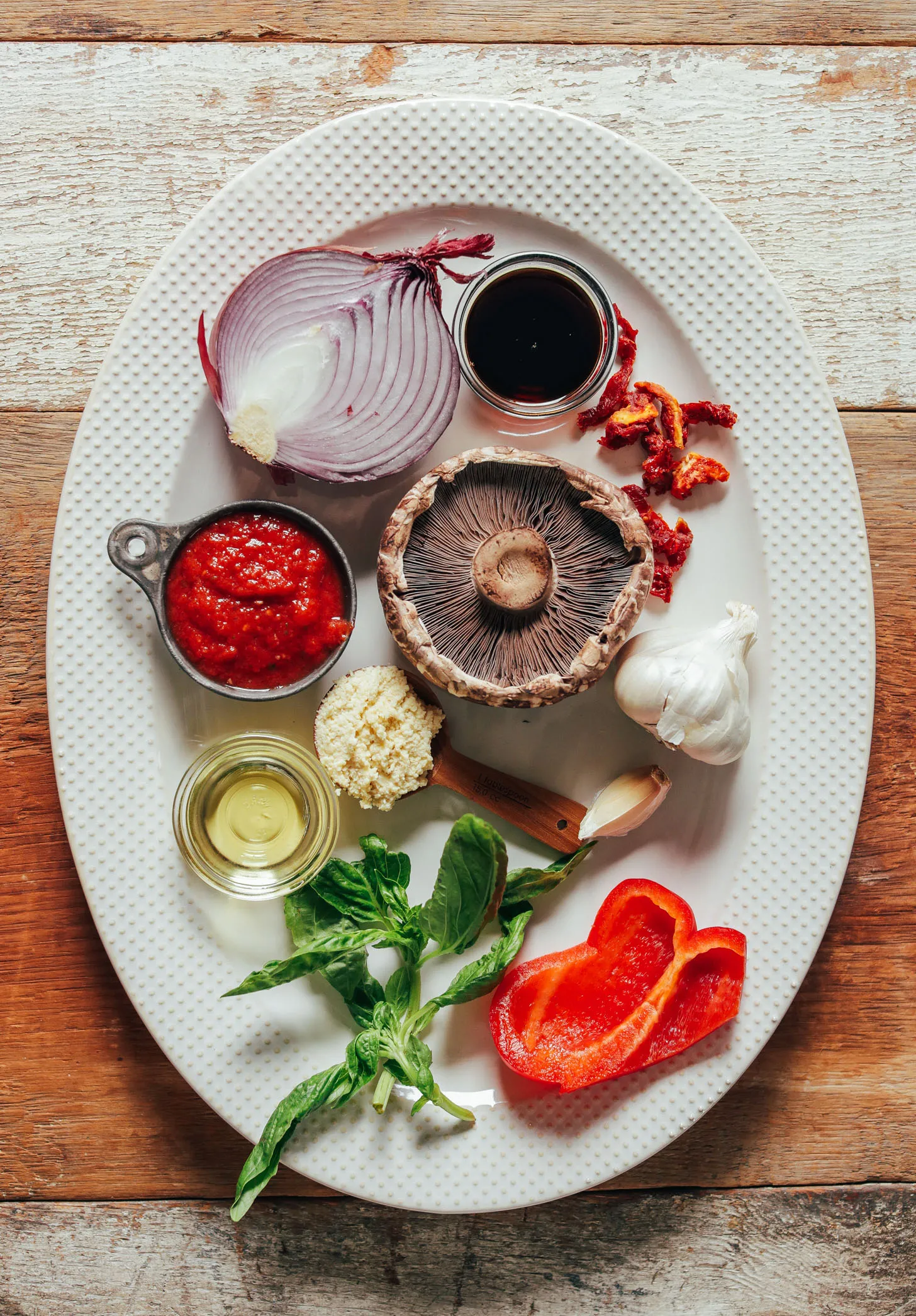 Balsamic Marinated Portobello Pizzas