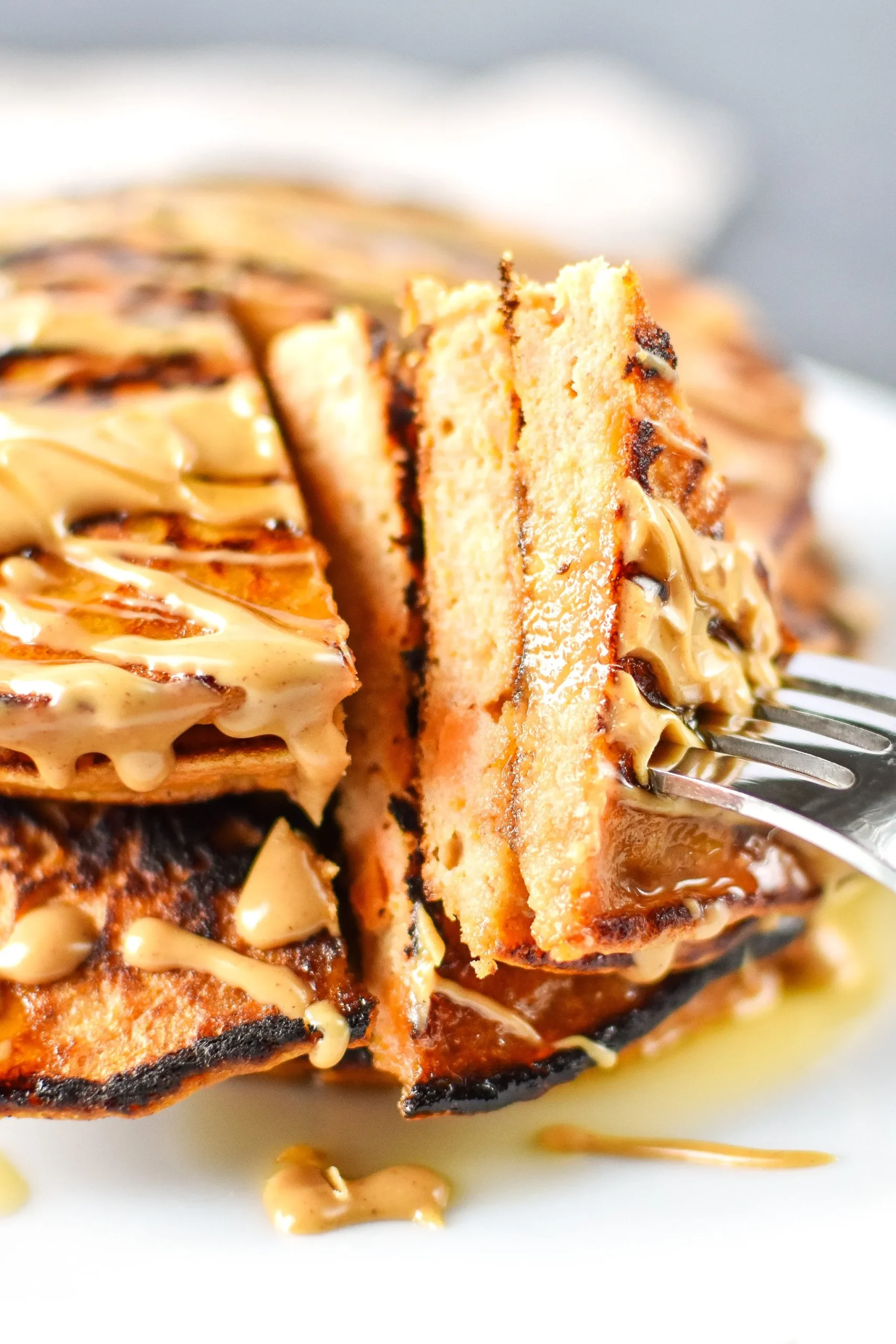 Banana Sweet Potato Pancakes with Honey Nut Yogurt