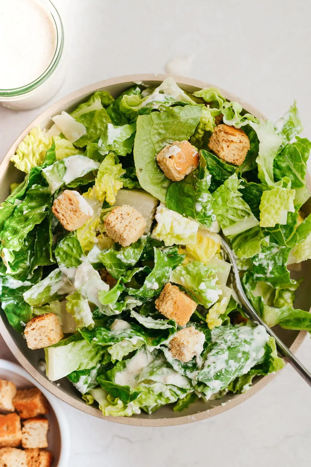 Basil Caesar Salad Dressing