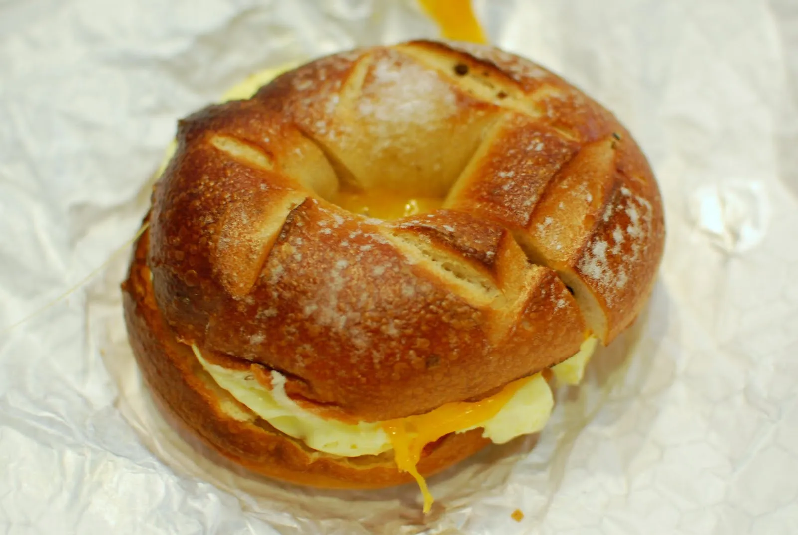 Basil and Nectarine Bagel