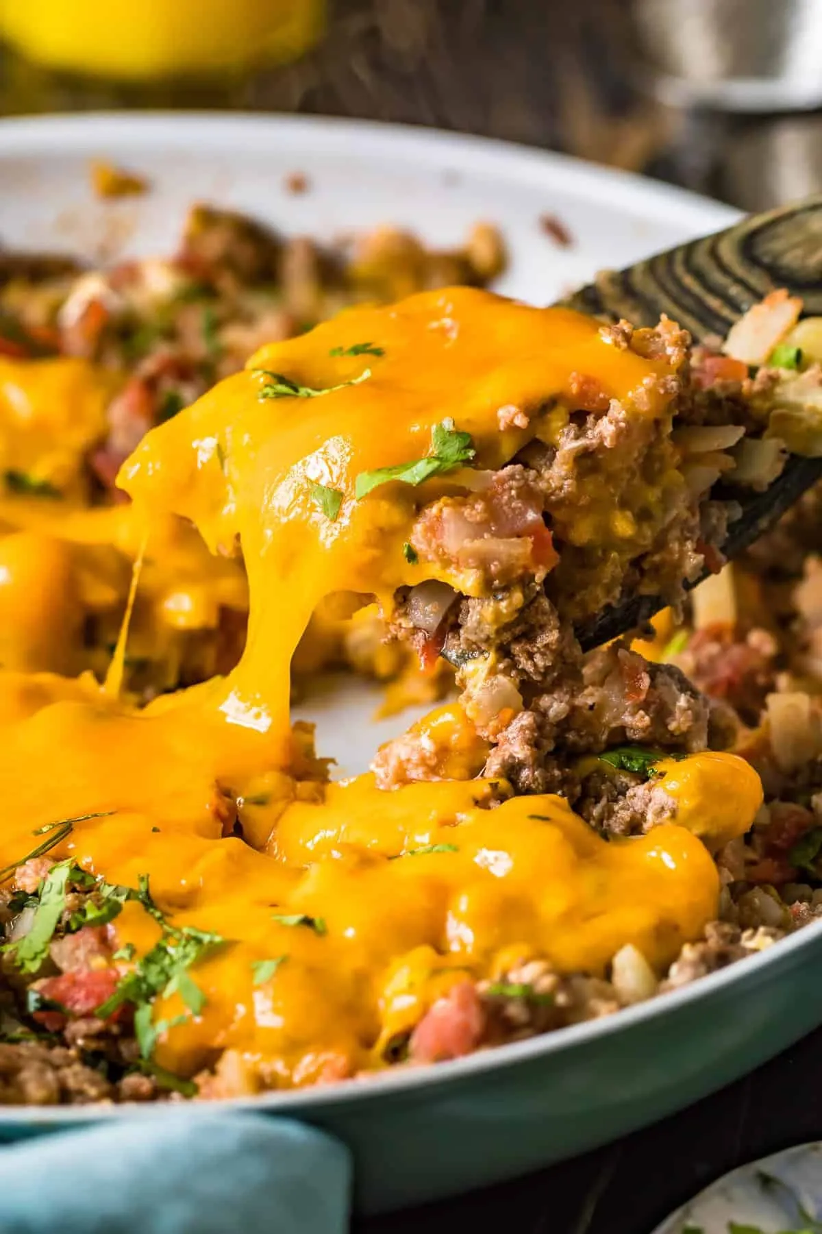 Beef Potatoes Breakfast Skillet Casserole