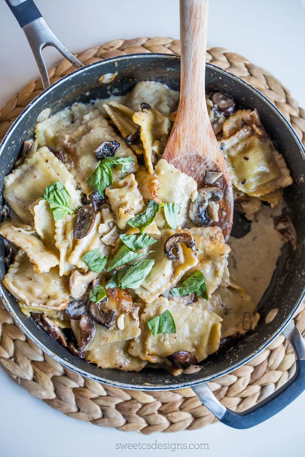 Beef Stroganoff Ravioli Skillet