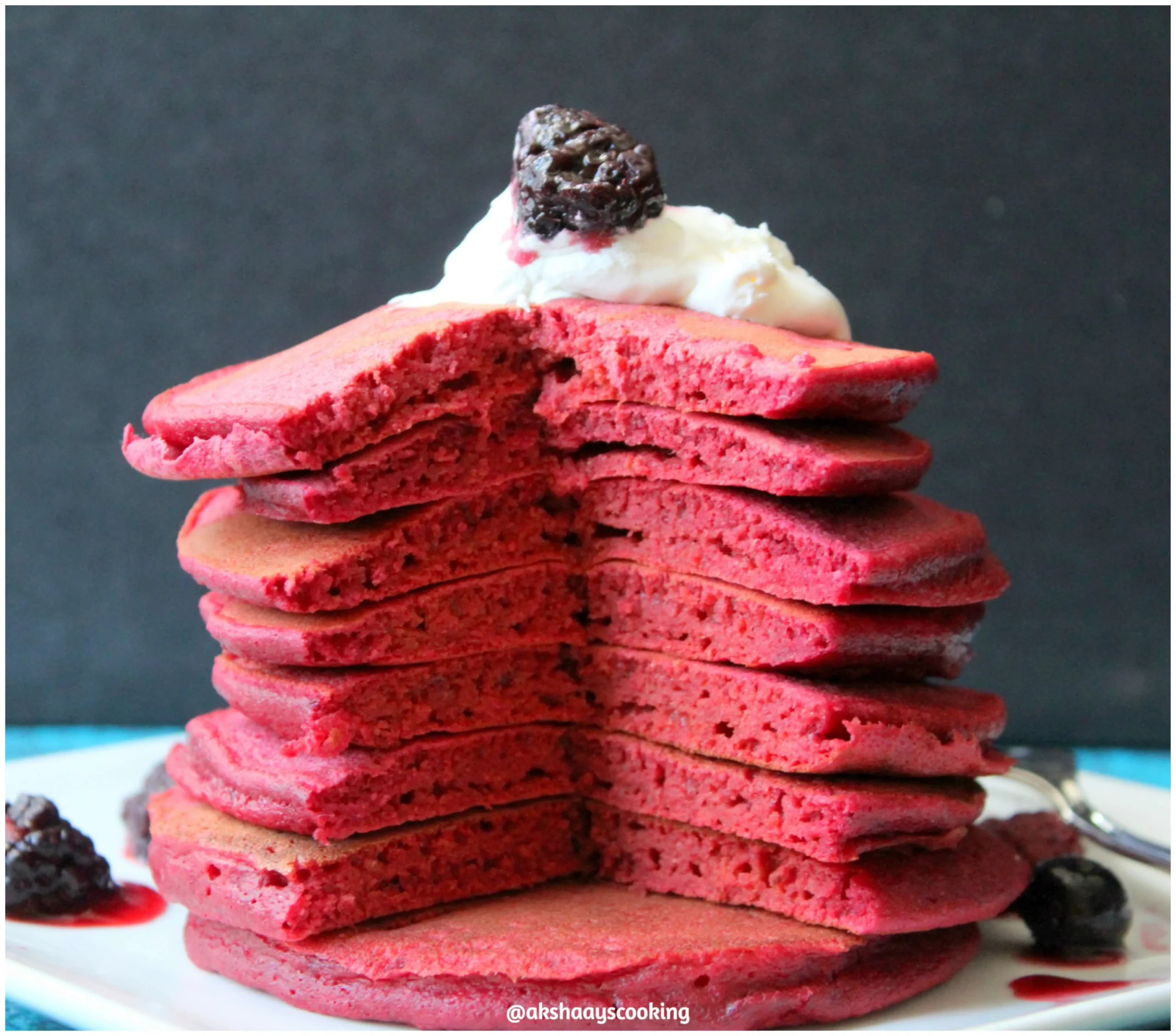 Beetroot and Pear Pancakes