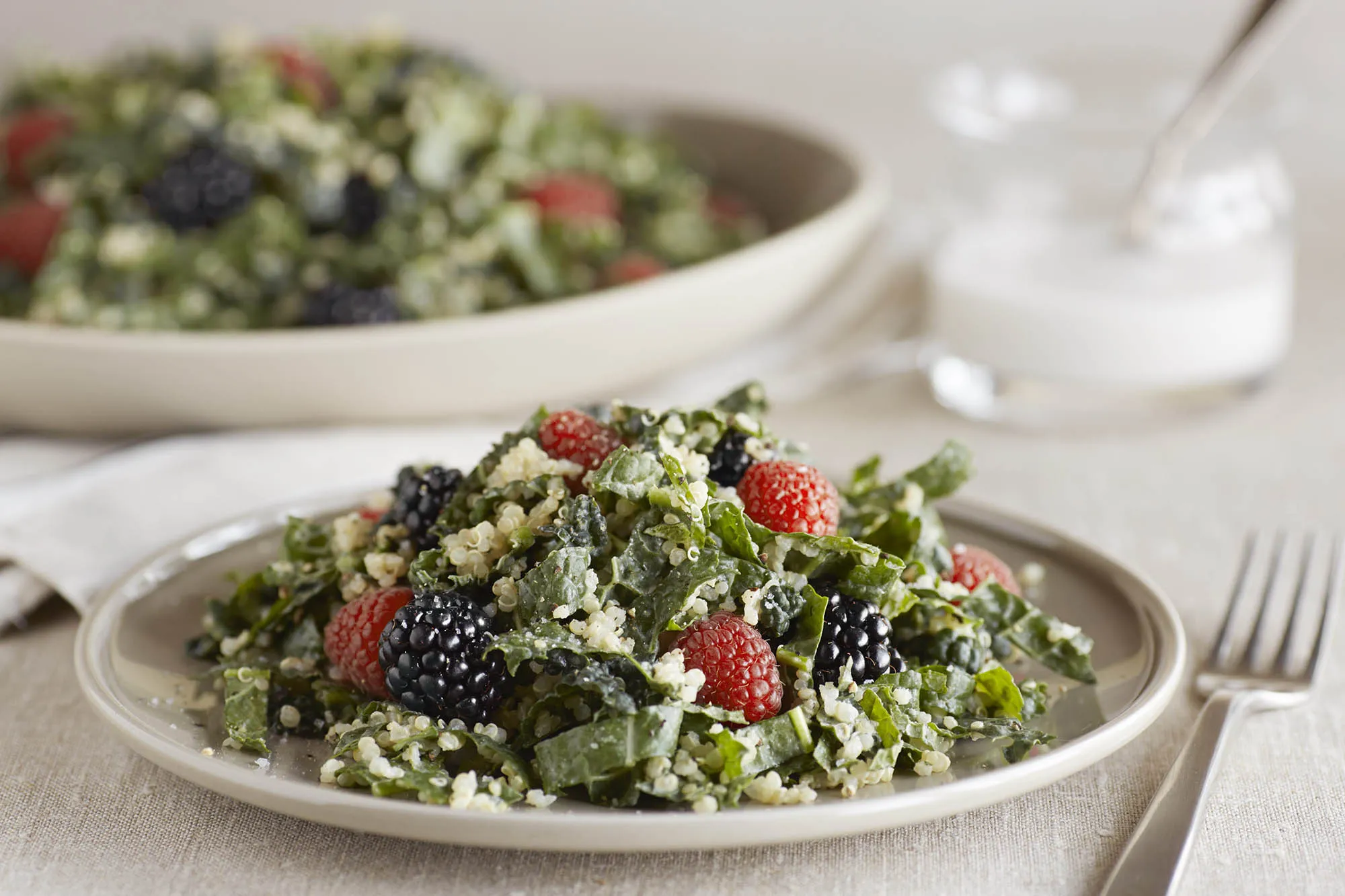 Berry Quinoa Kale Salad