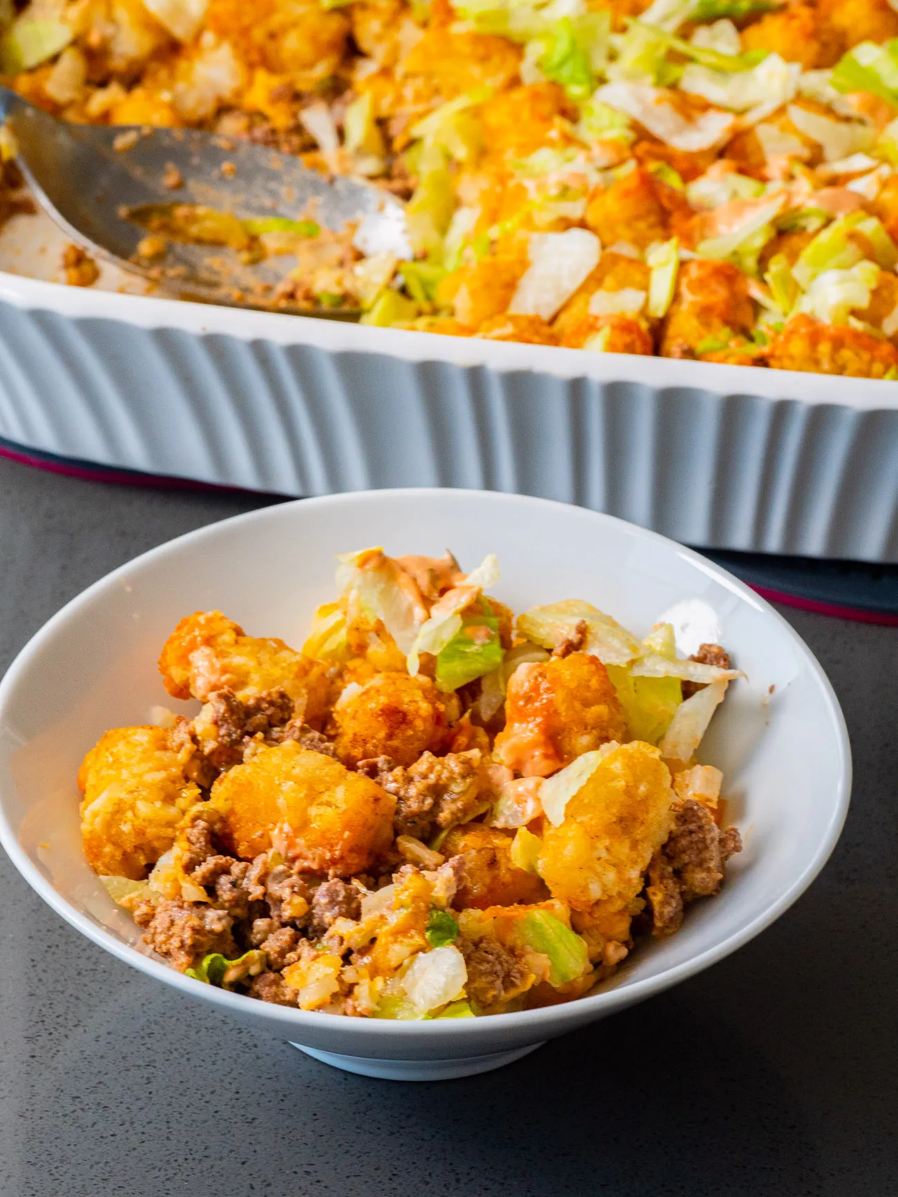 Big Mac Tater Tot Casserole