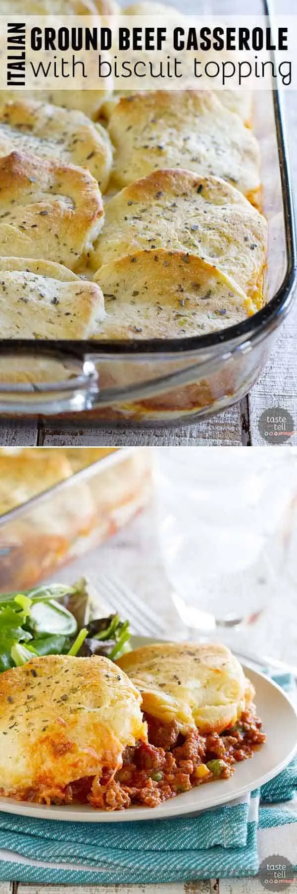 Biscuit Topped Italian Casserole