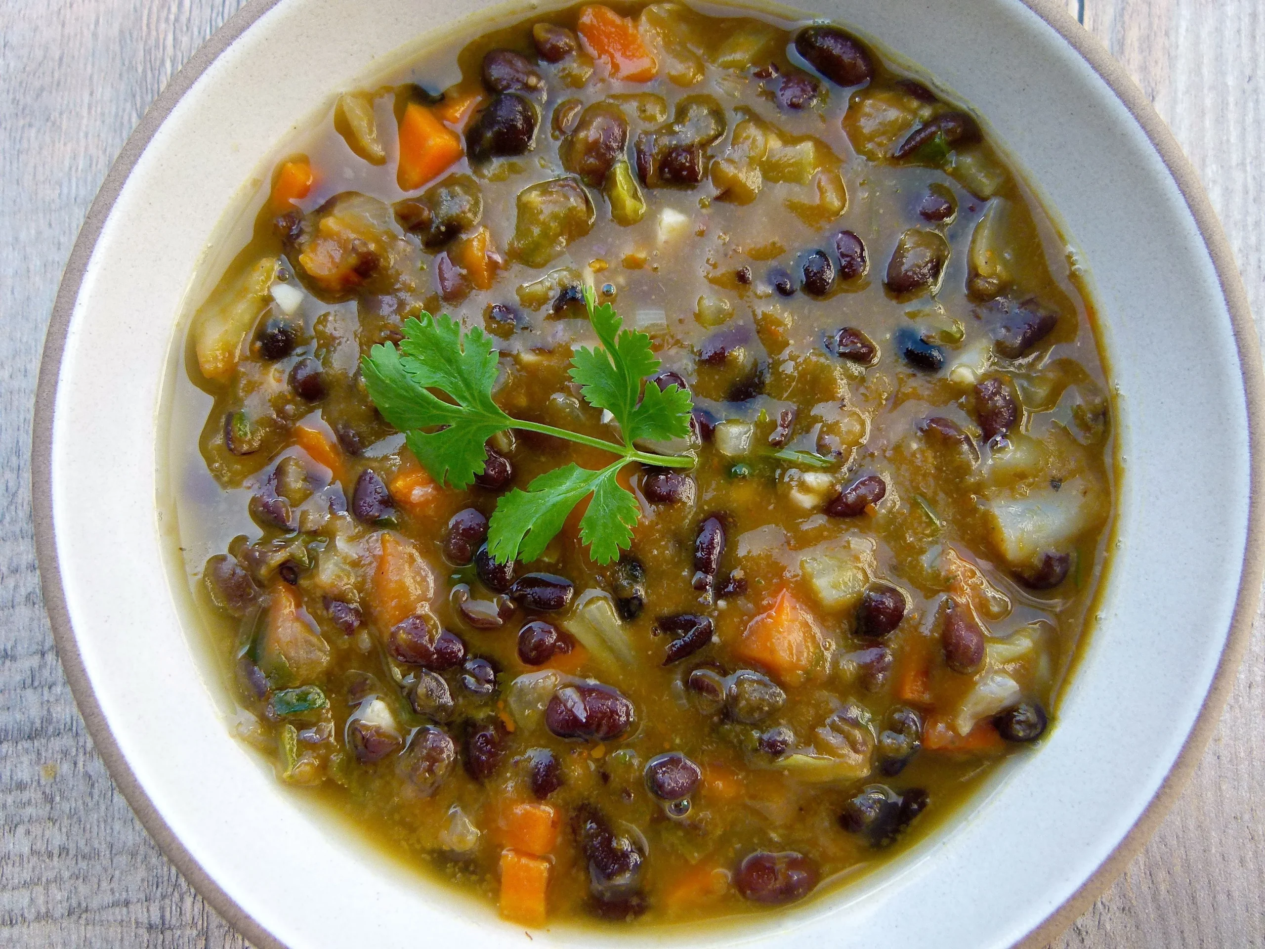 Black Bean and Pumpkin Soup