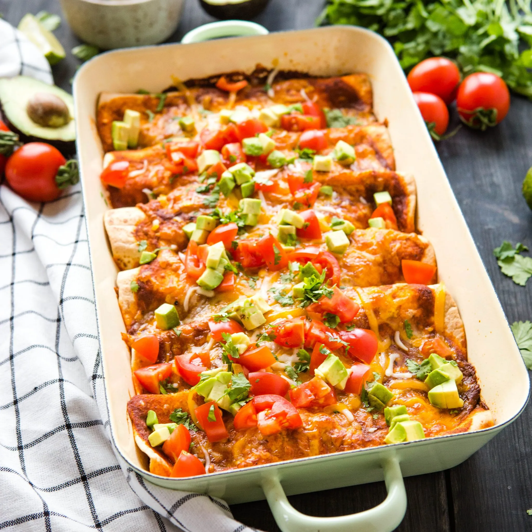 Black Bean and Sweet Potato Enchiladas