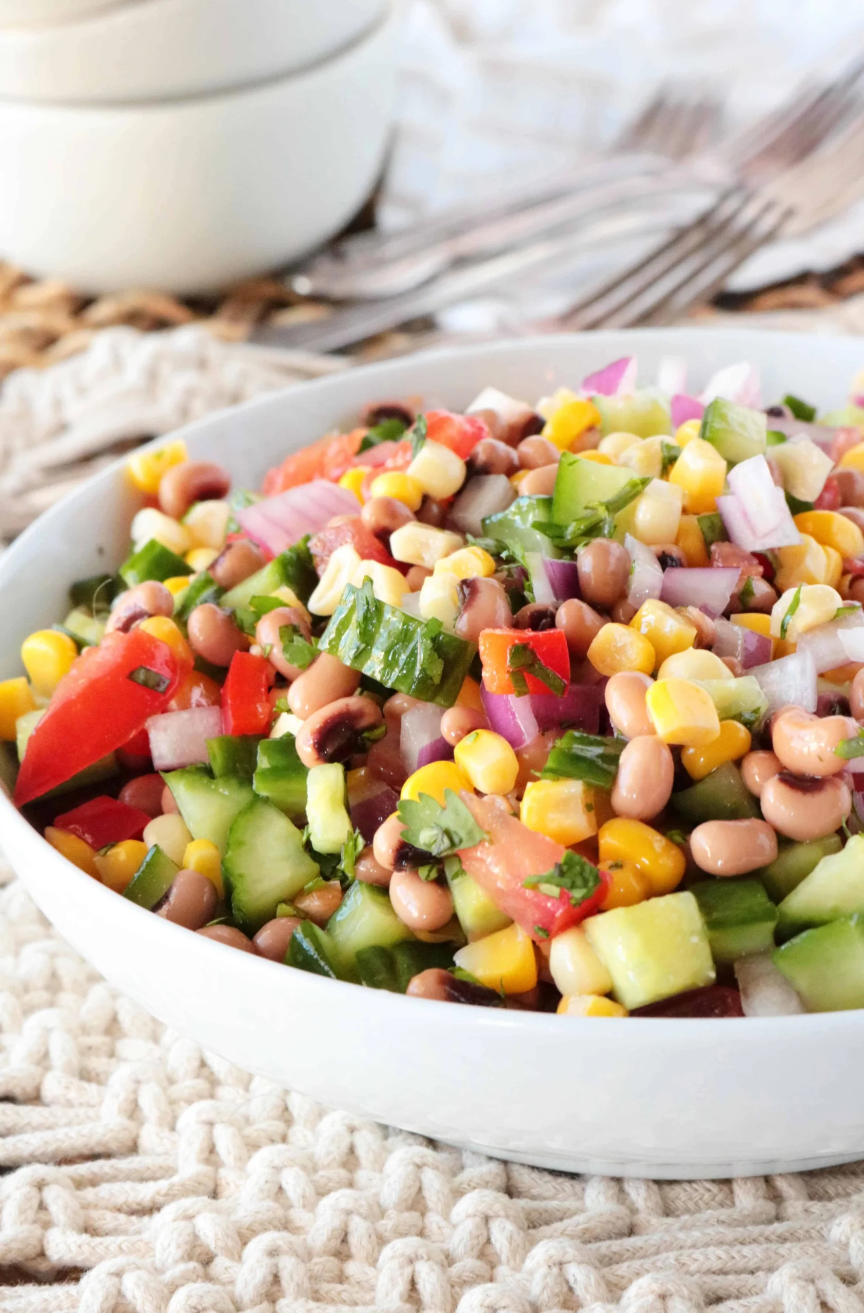 Black Eyed Pea and Ham Salad