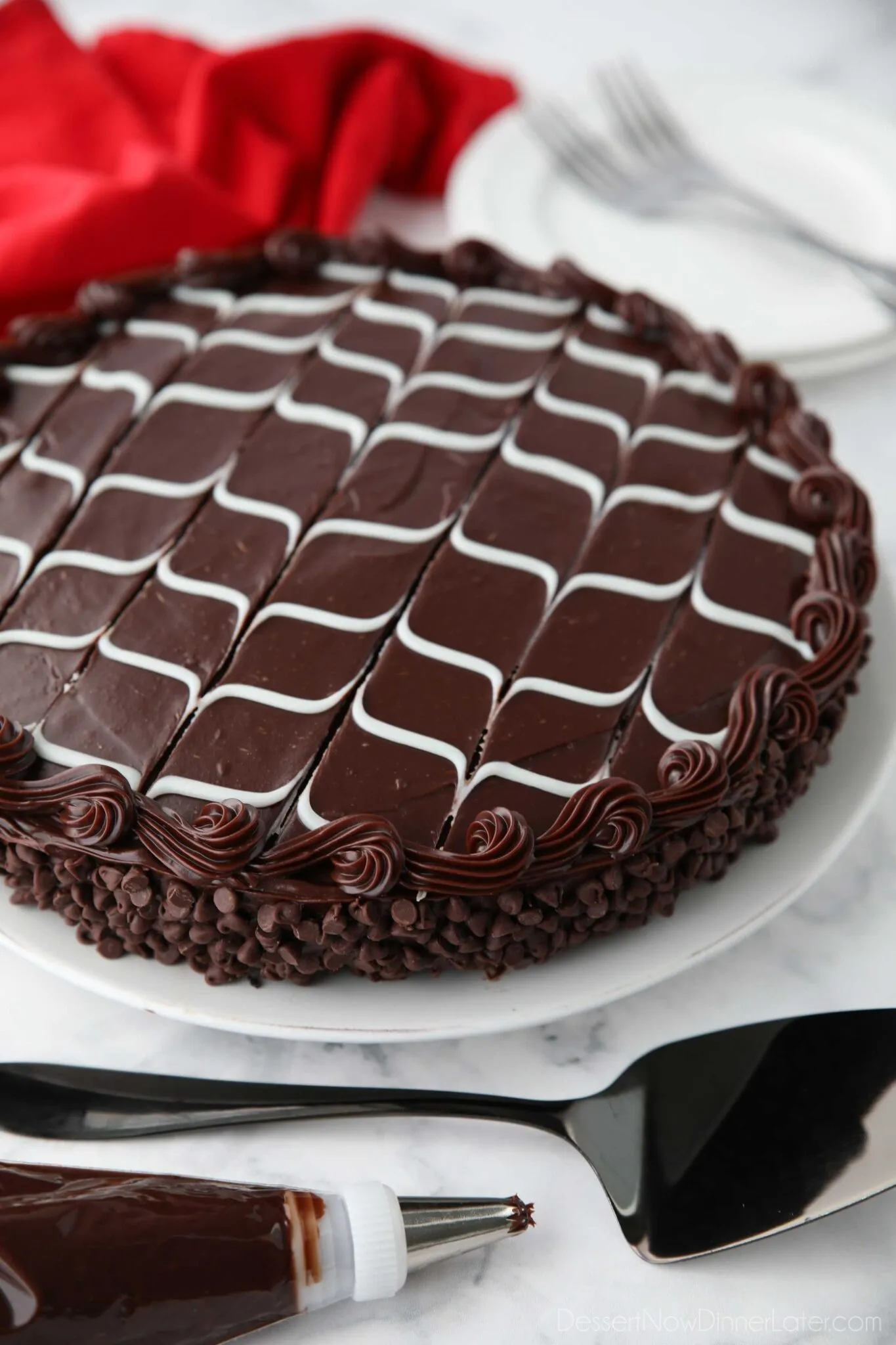 Black Tie Mousse Cake