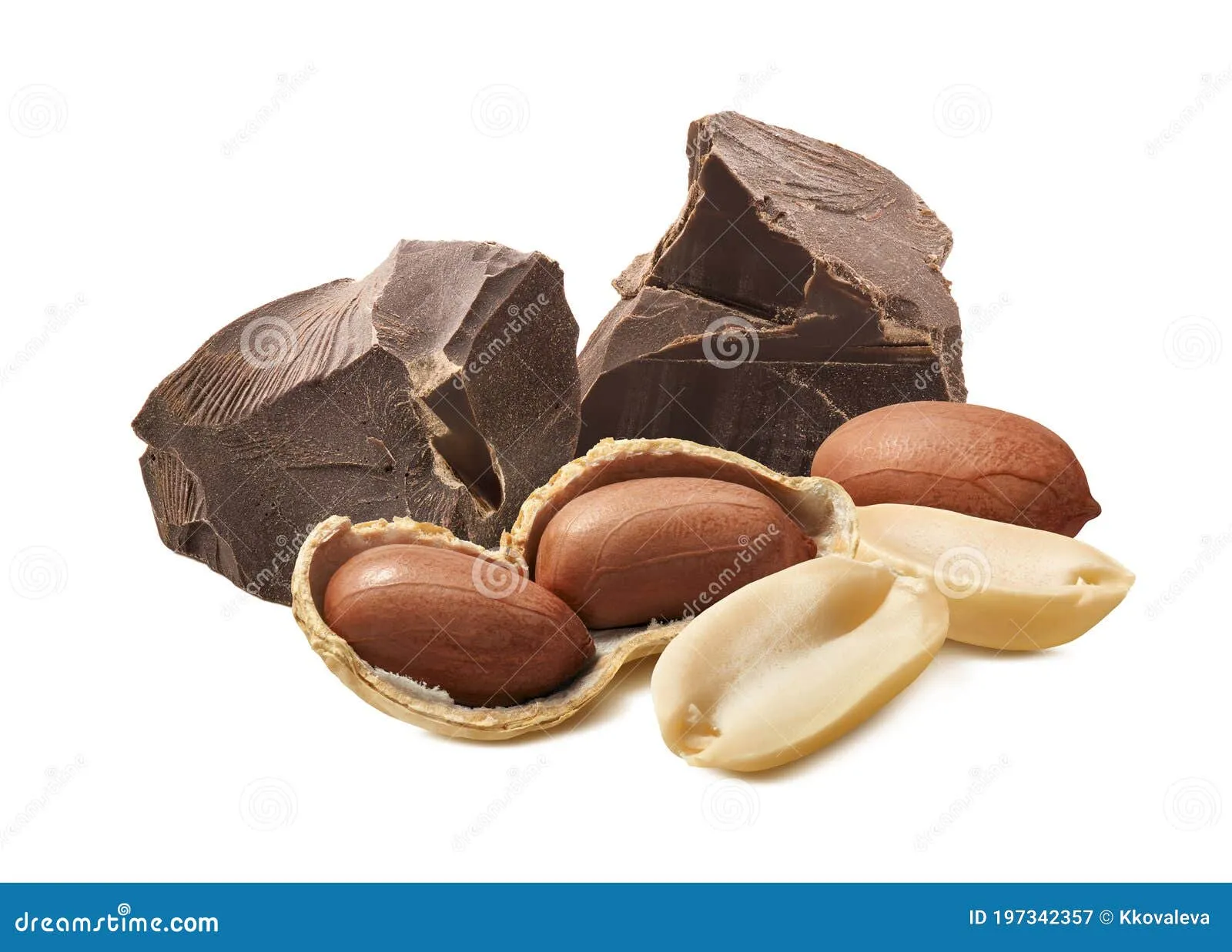 Black and White Peanut Chocolate Chunks