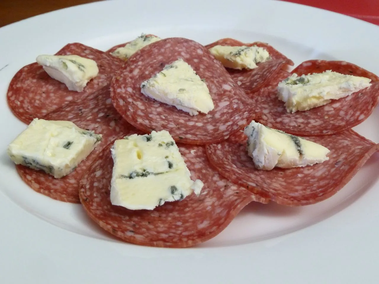 Blue Cheese Salami Appetizer