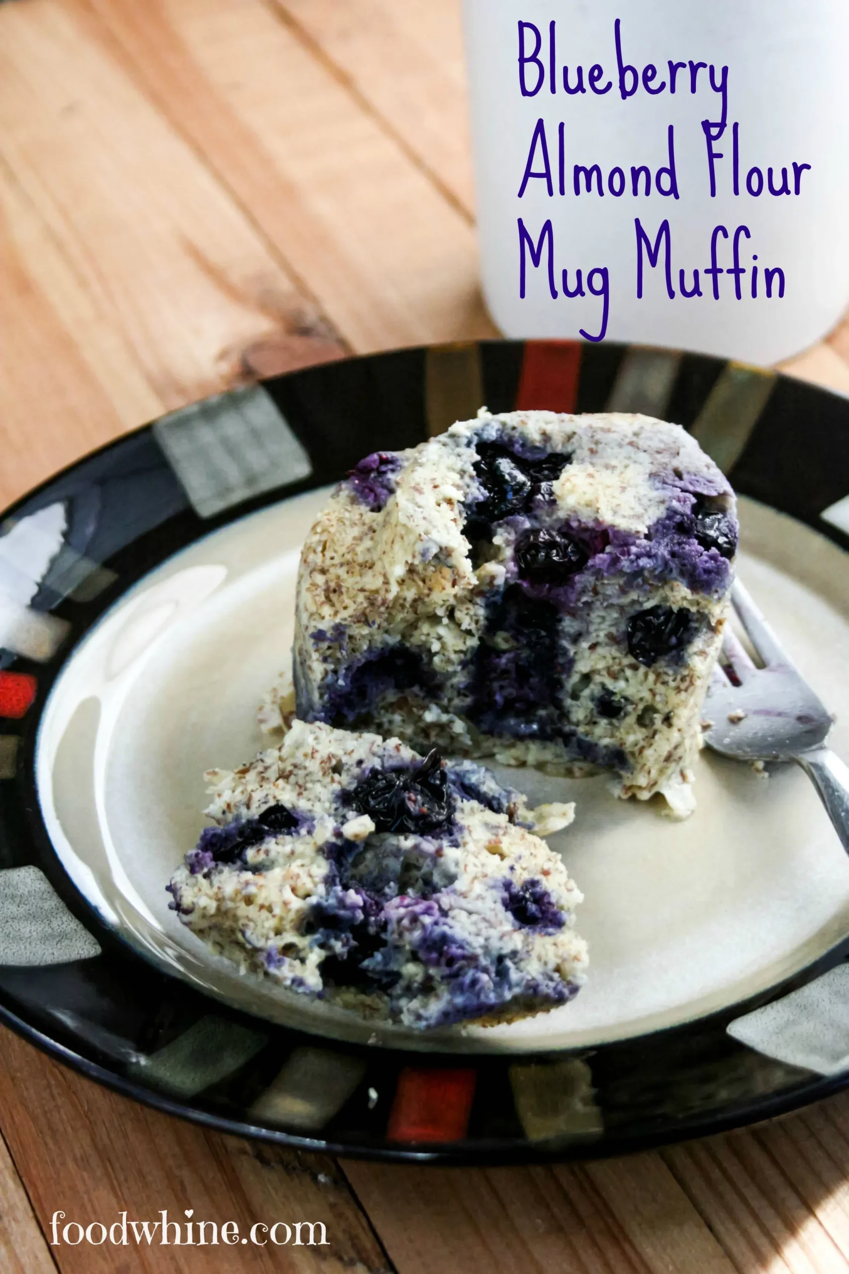 Blueberry Almond Mug Cake Paleo Gluten Free