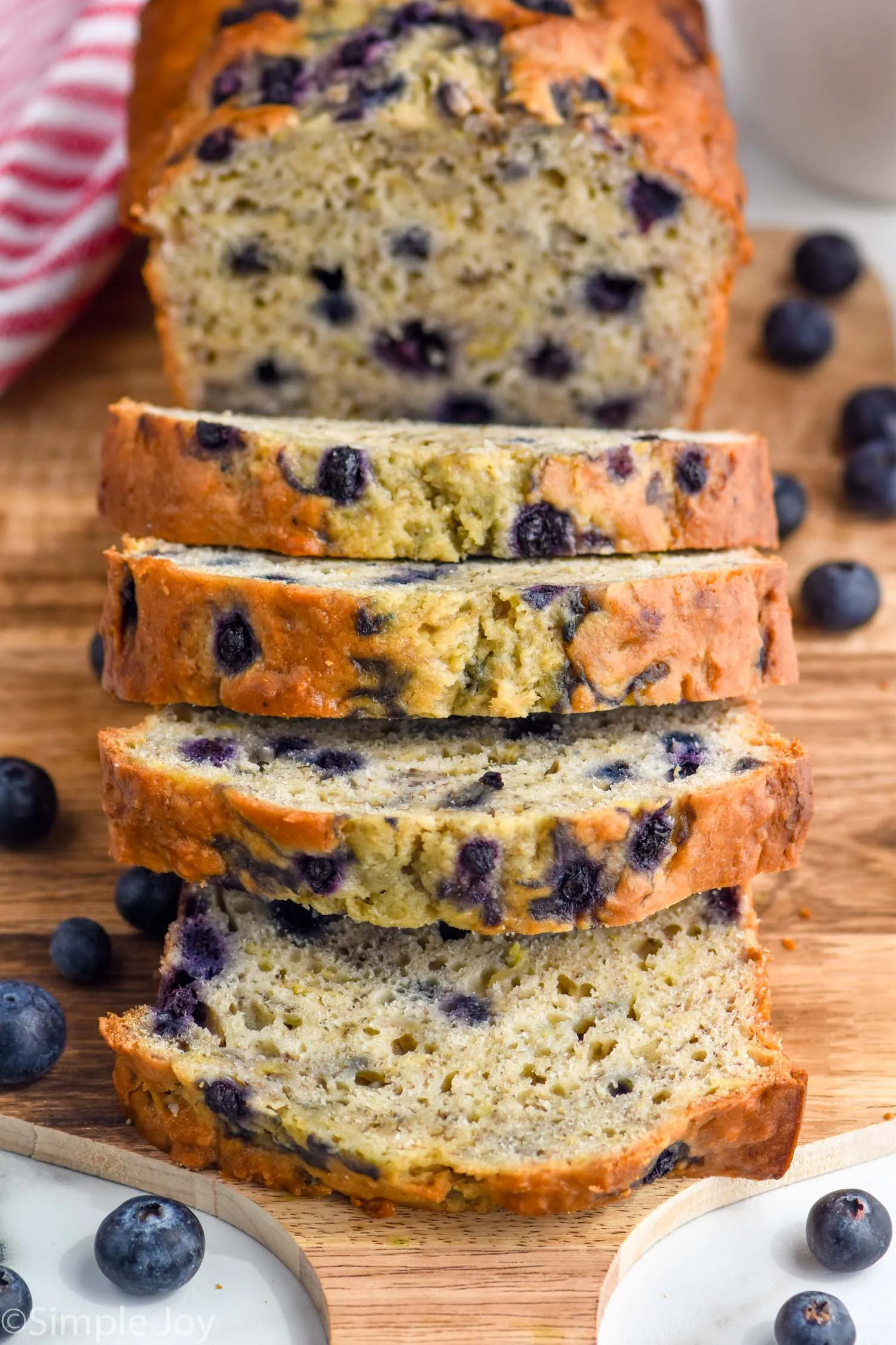 Blueberry Banana Bread Eggless