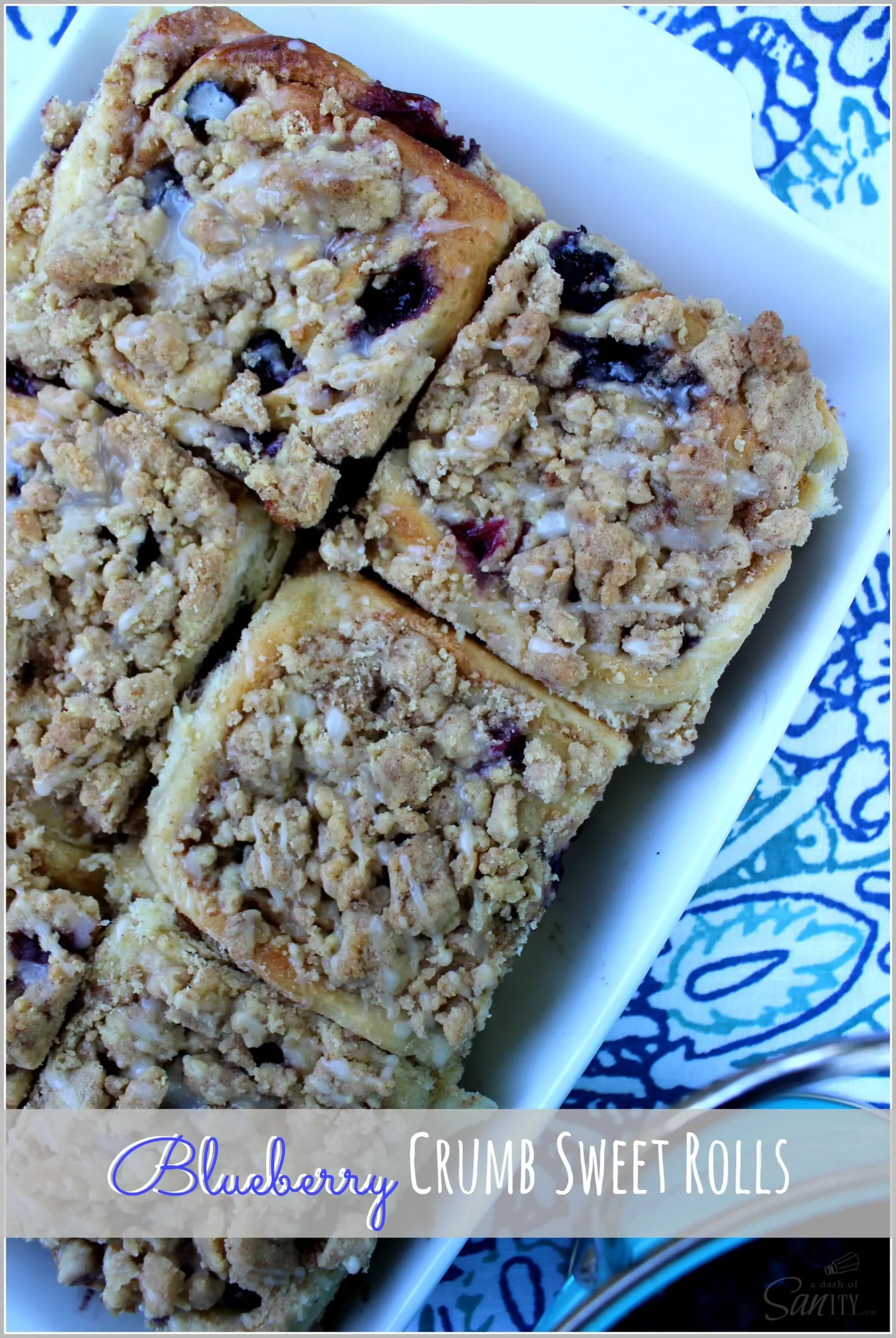 Blueberry Crumb Sweet Rolls