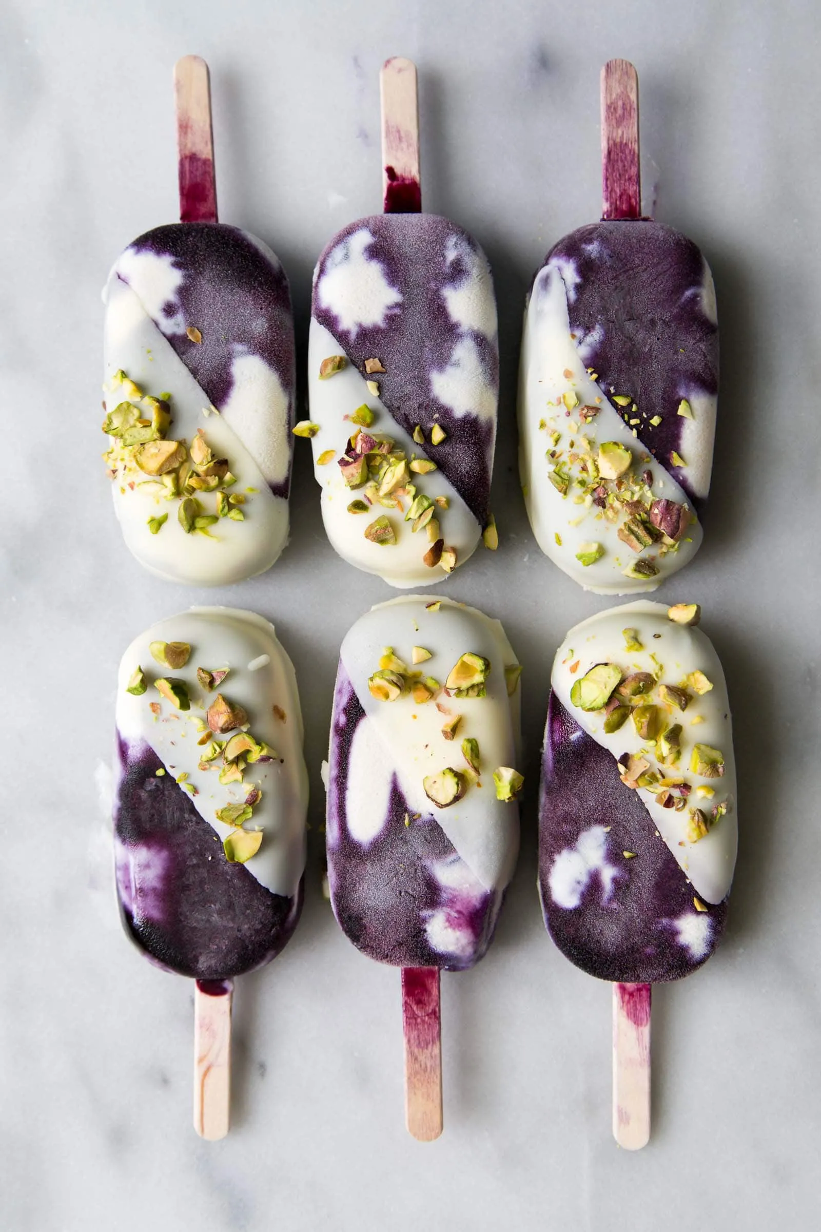 Blueberry Ice Cream Bars