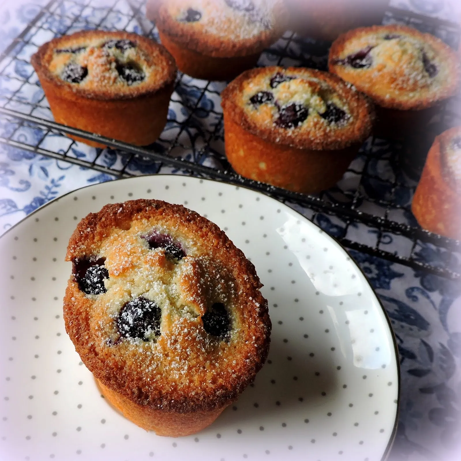 Blueberry Lime Coconut Friands