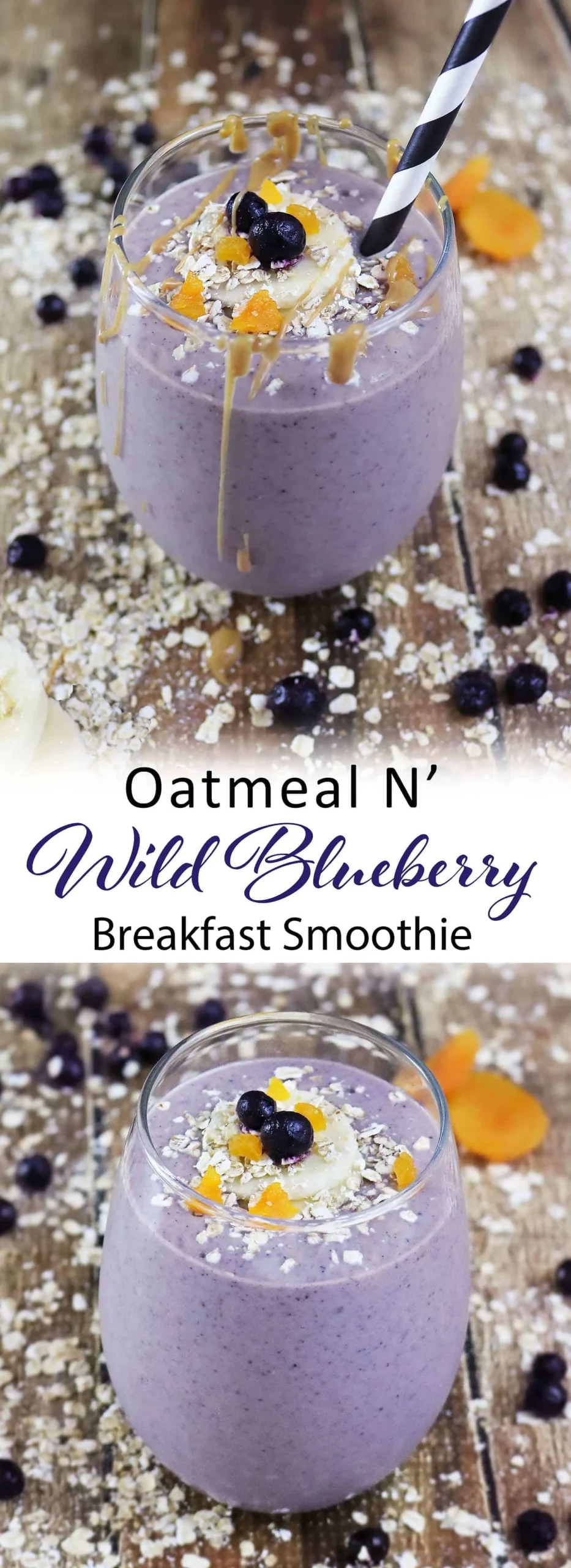 Blueberry Oat Breakfast Smoothie