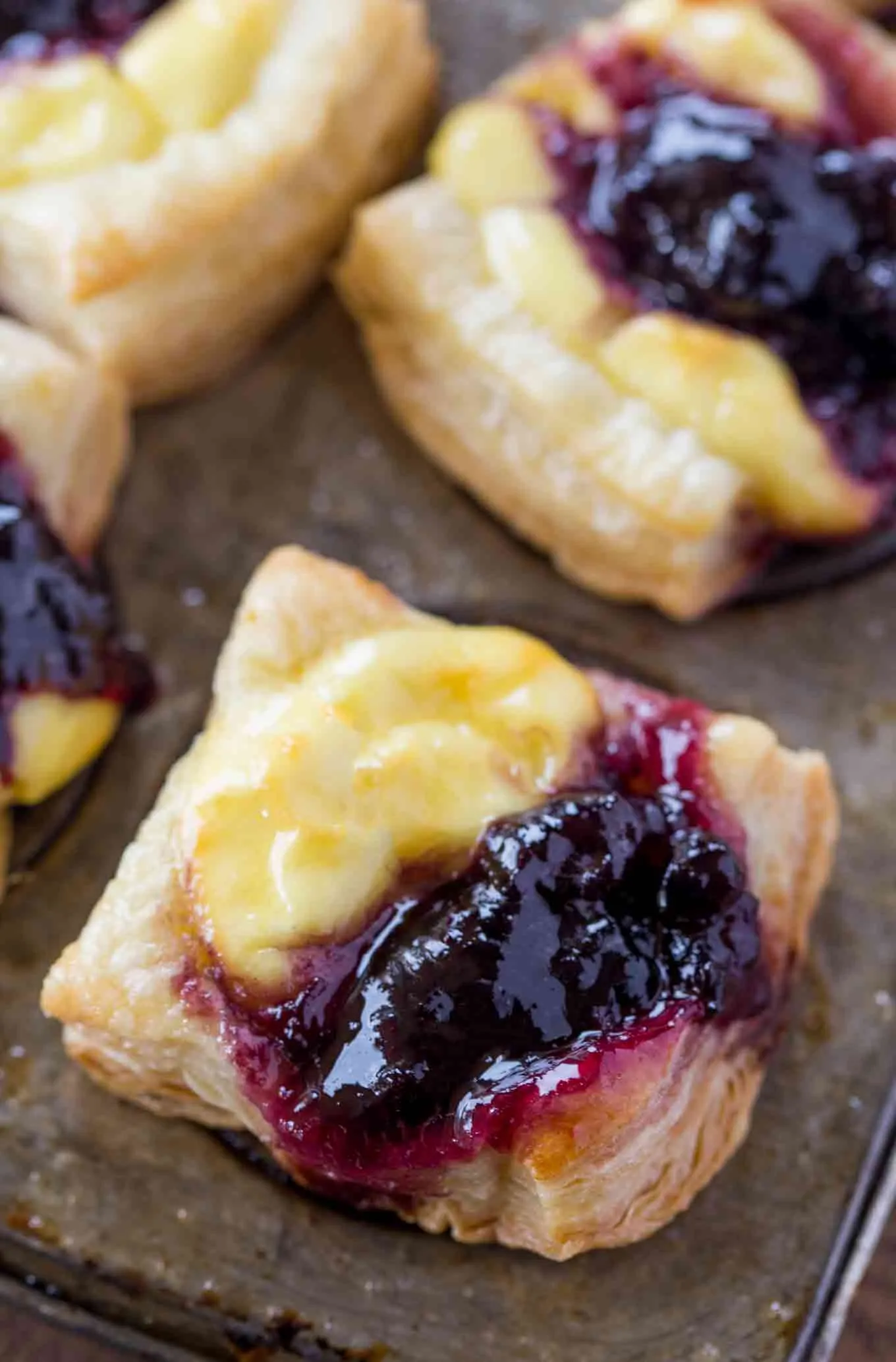 Blueberry Vanilla Goat Cheese Pastry Bites