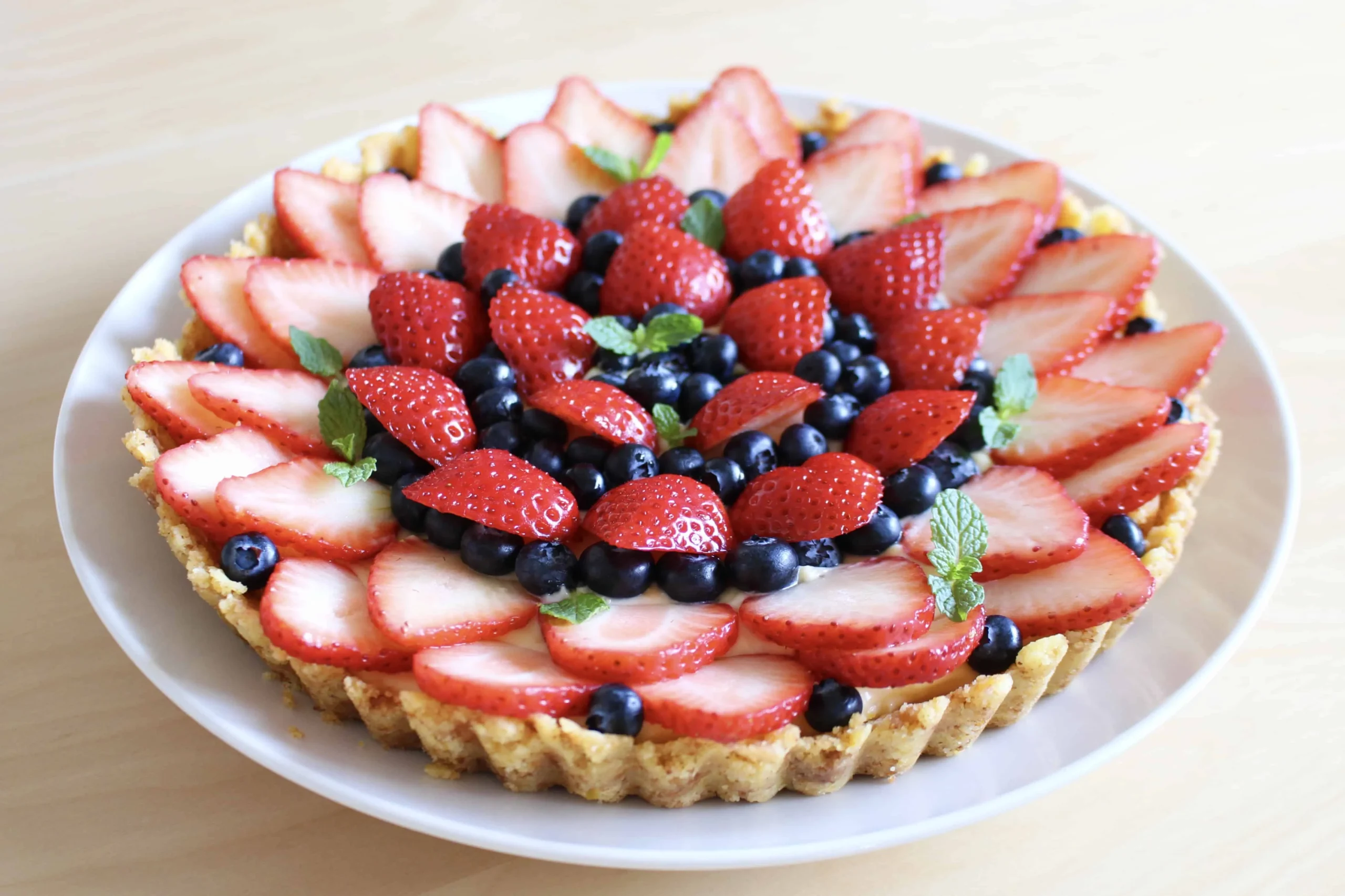 Blueberry and Strawberry Tart