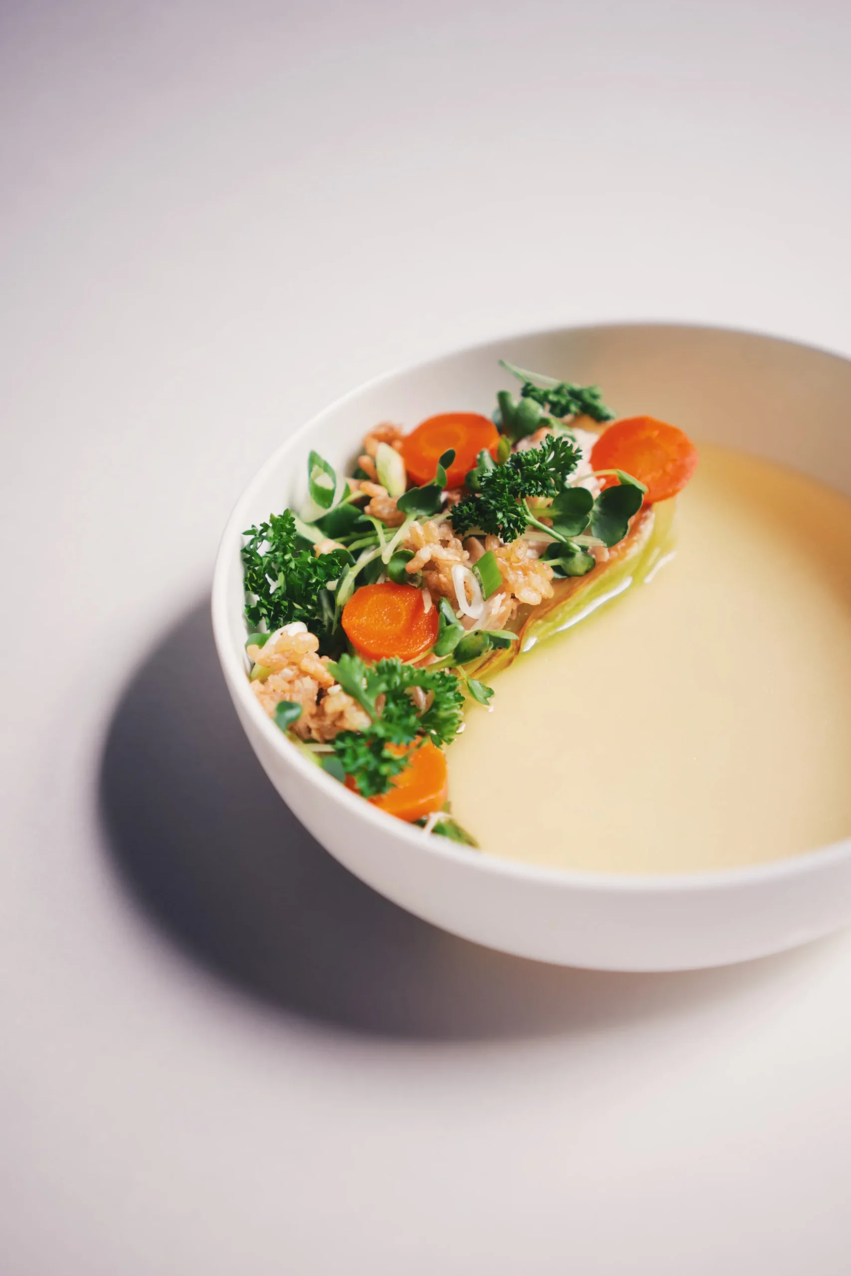 Bok Choy in Chicken Broth