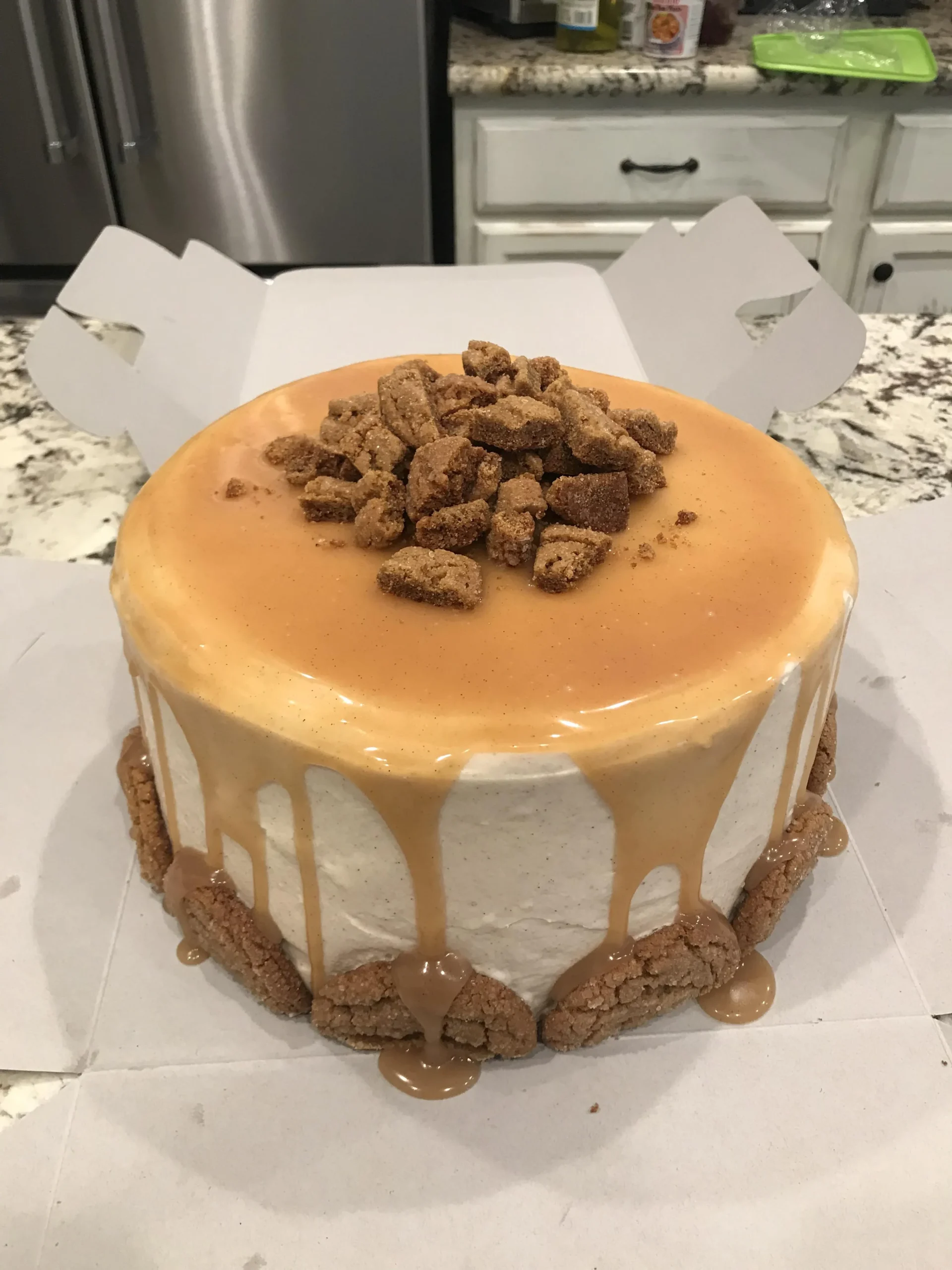 Bourbon Spice Toffee Layer Cake