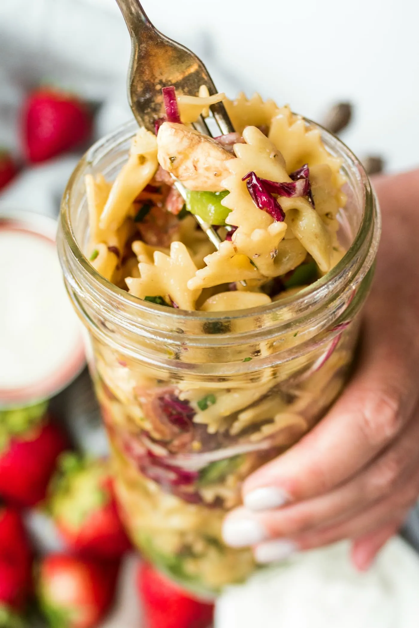 Bowtie Italian Pasta Salad in Jars