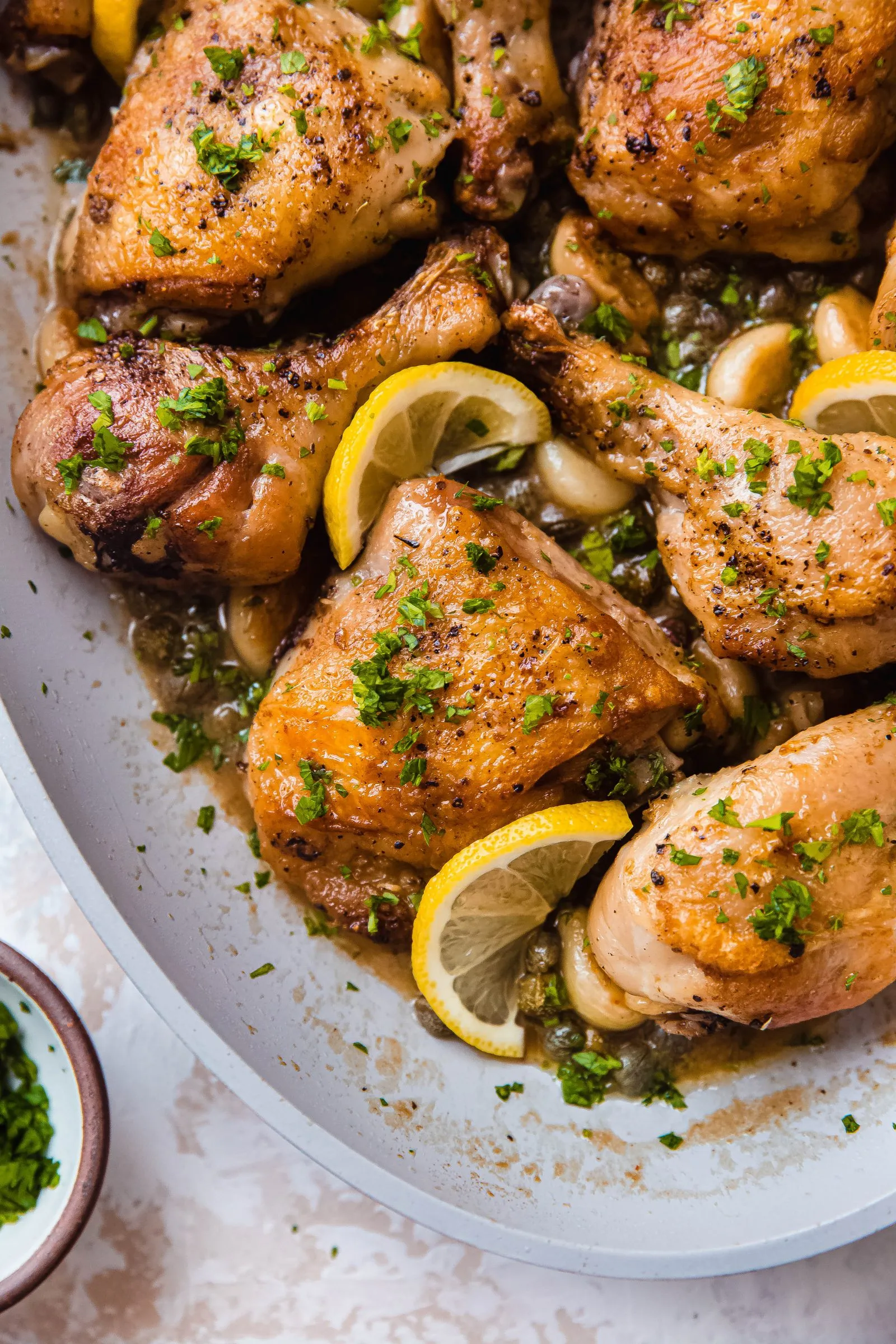 Braised Chicken with Herbs and Shallots