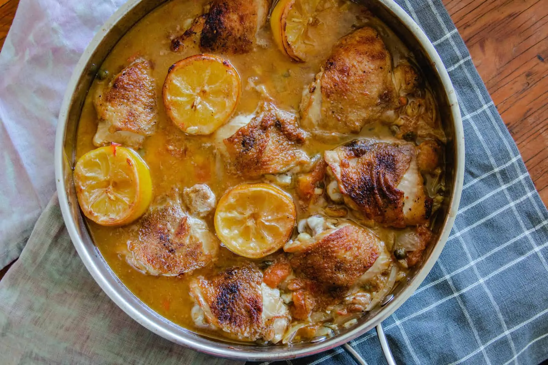 Braised Chicken with Lemon and Capers
