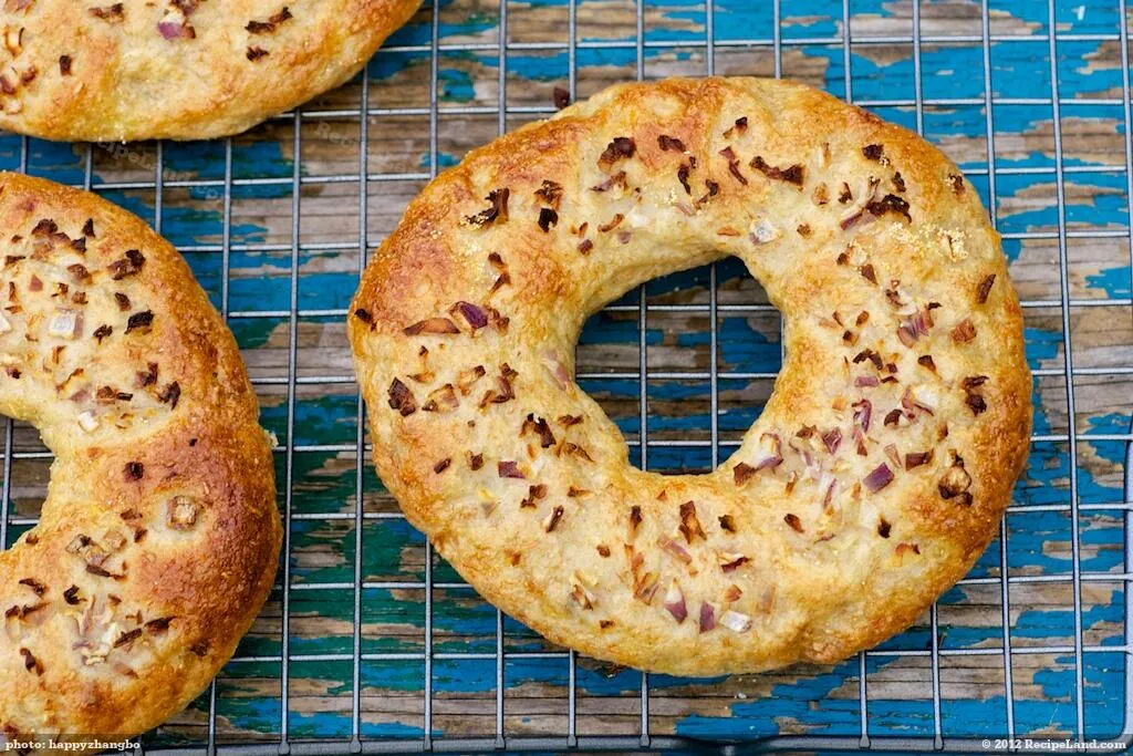Bread Machine Onion Bagels