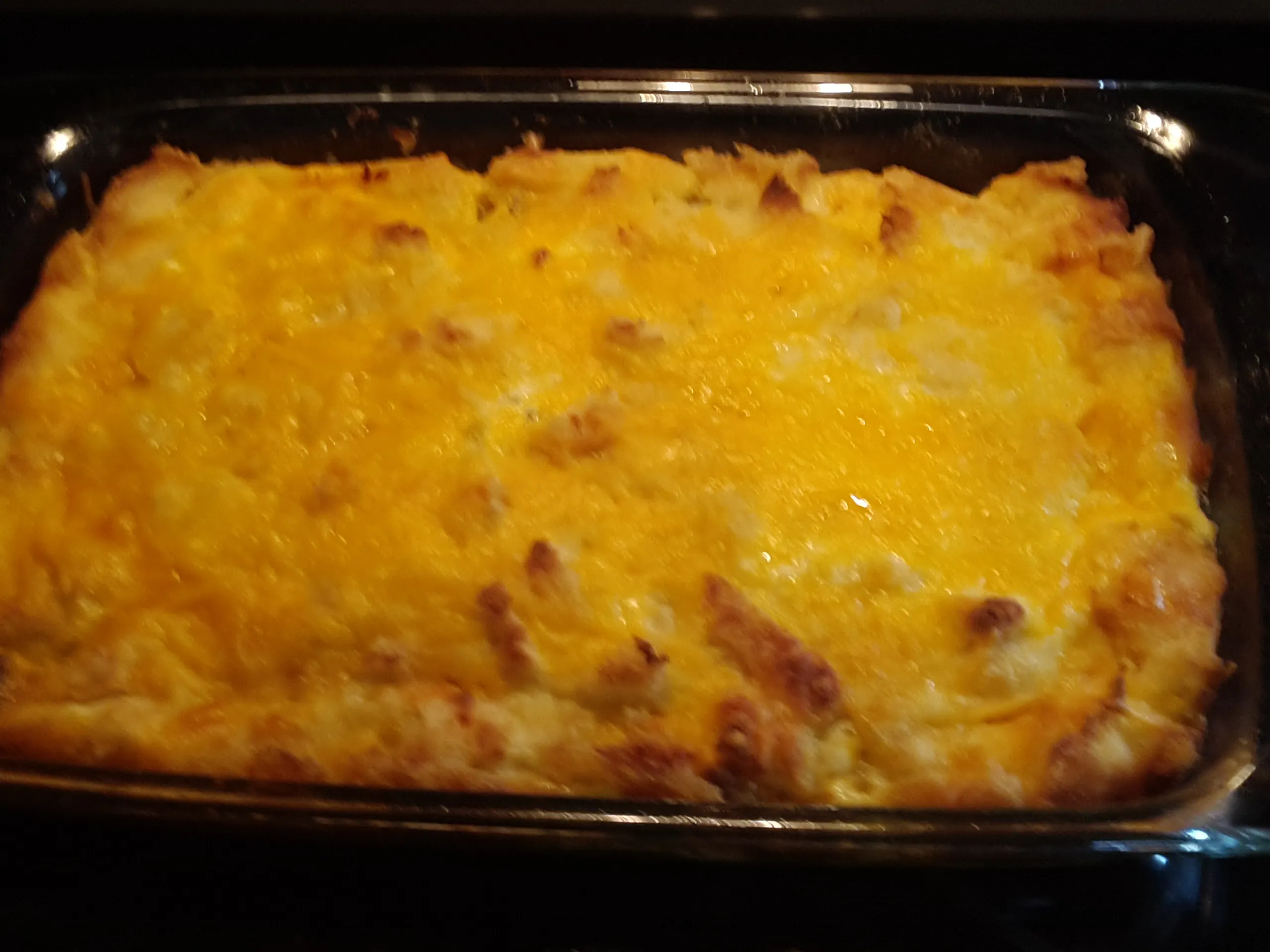 Bread and Cheese Breakfast Casserole