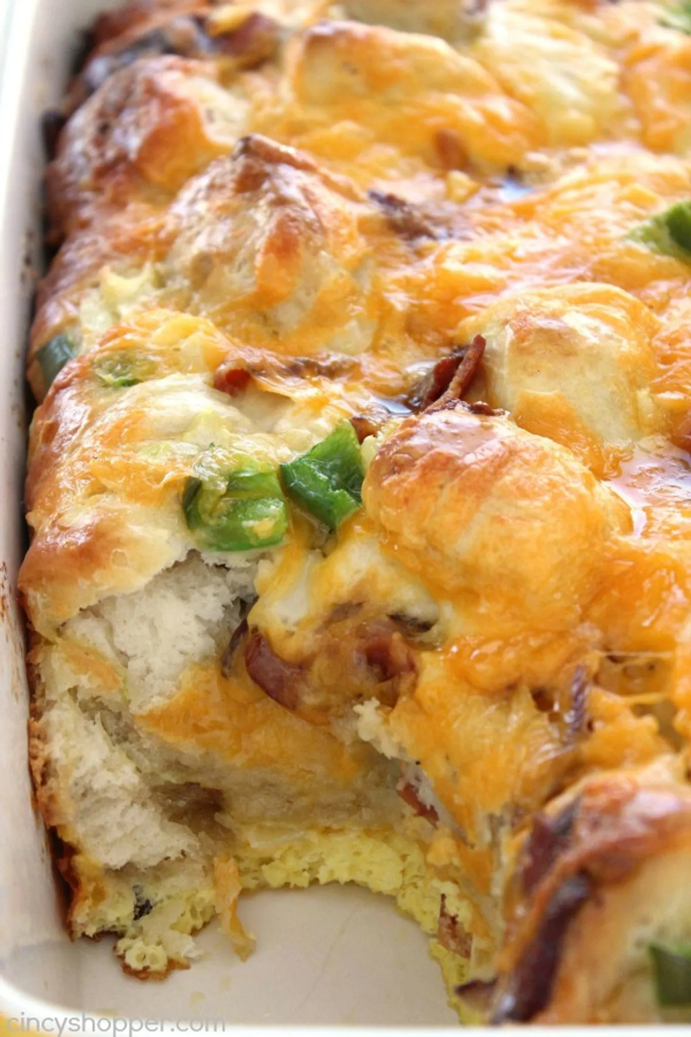 Breakfast Casserole Biscuits Bacon