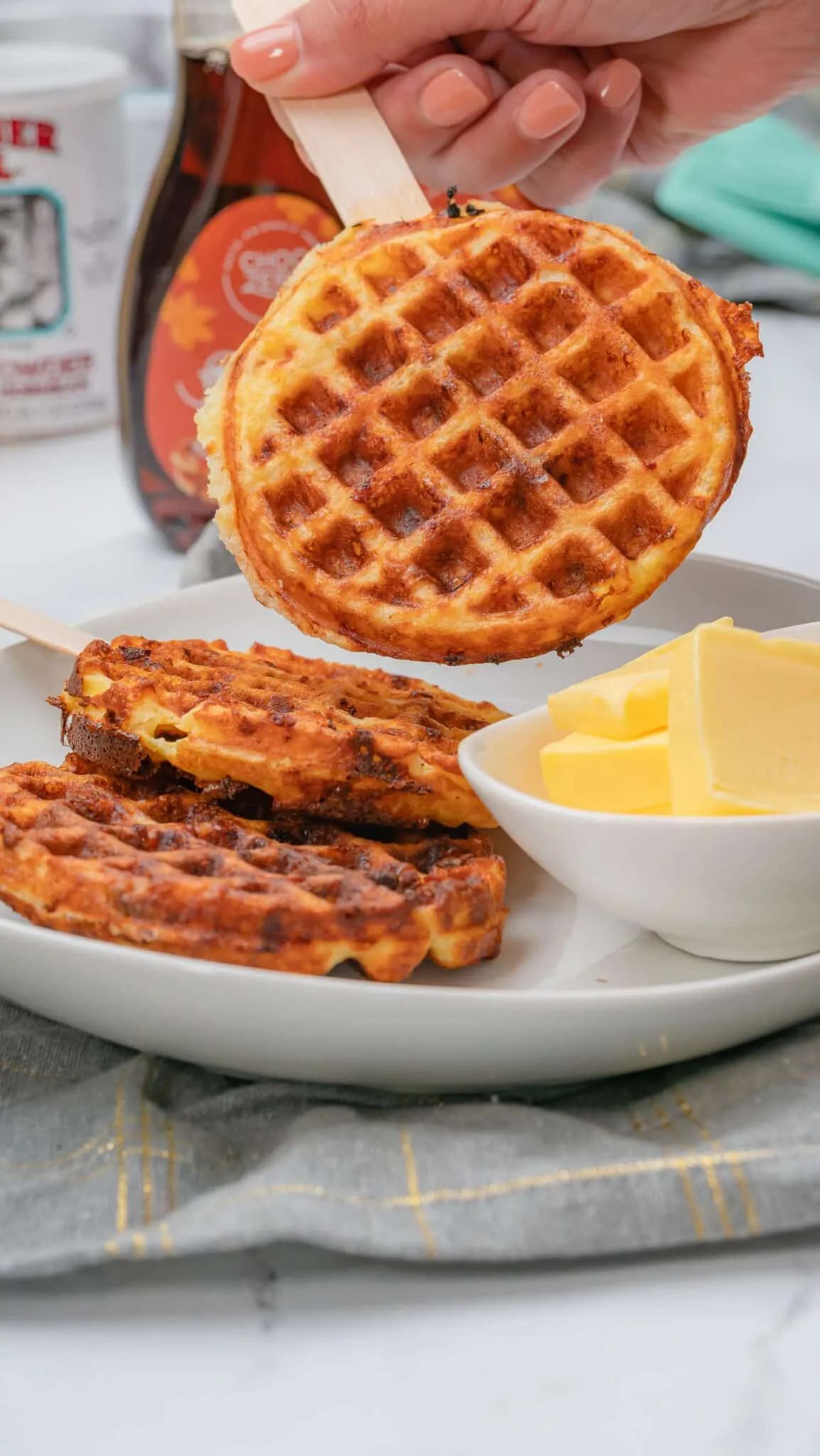Breakfast Chaffle Keto Waffles