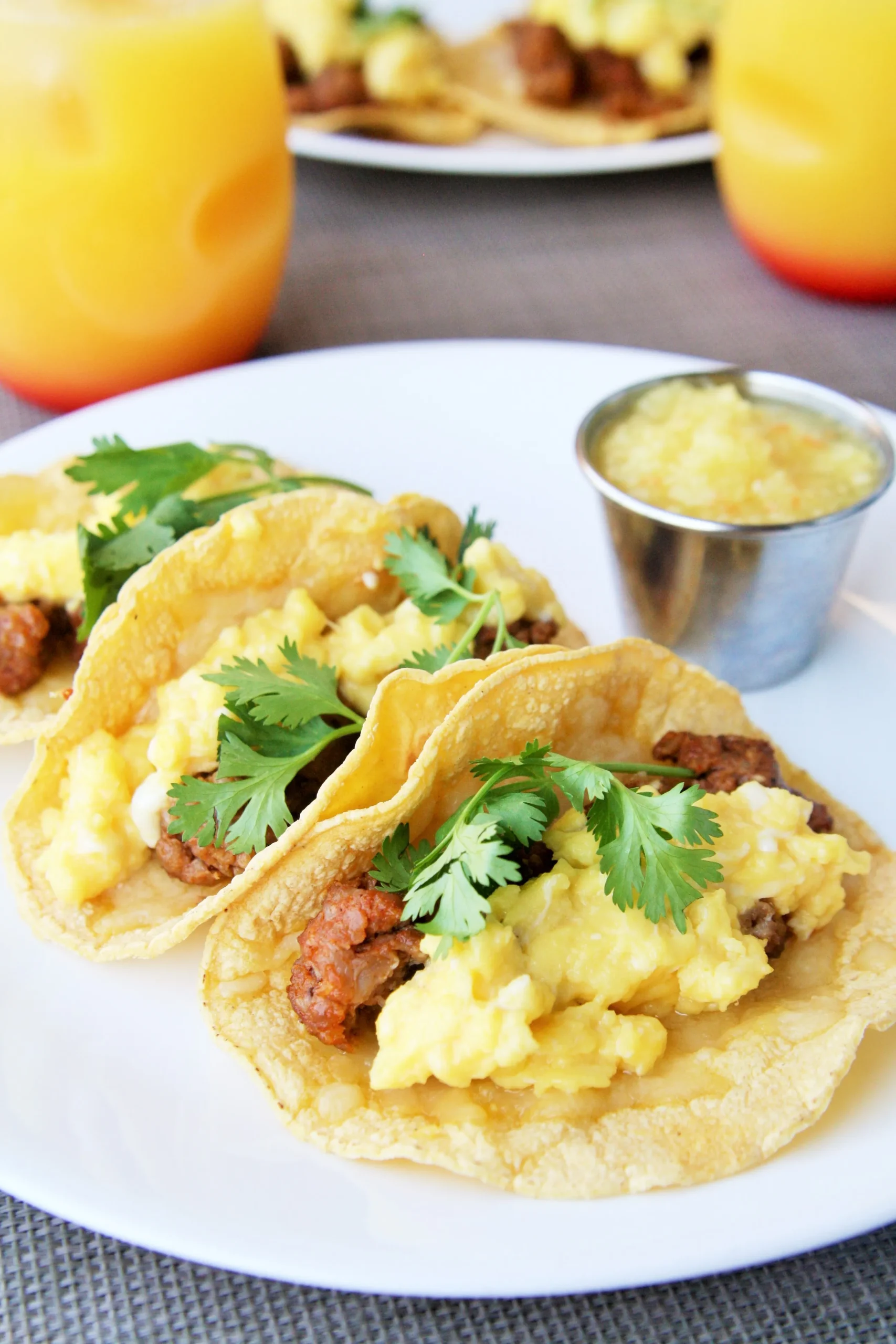 Breakfast Tacos Roasted Habanero Hollandaise